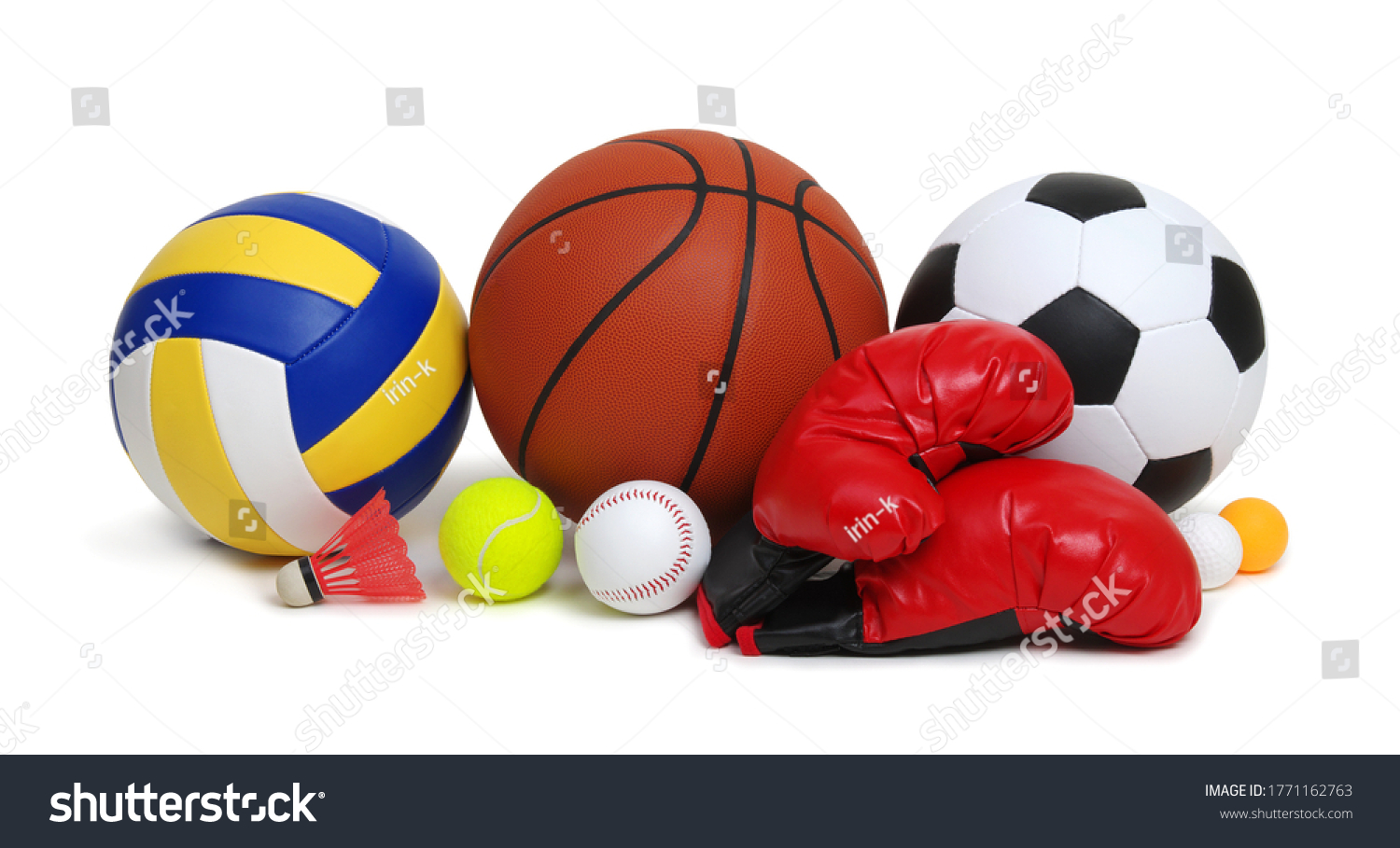 Sports equipment isolated on white background #1771162763