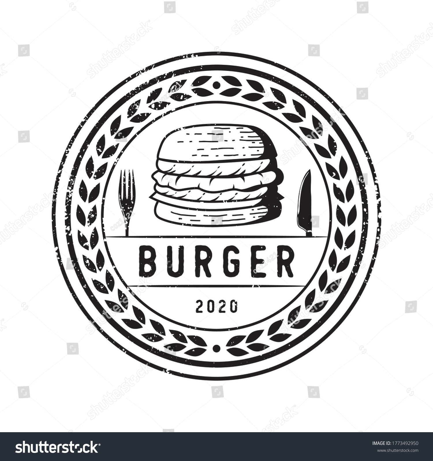 Classic Of Retro Restaurant Logos And Badge Royalty Free Stock Vector
