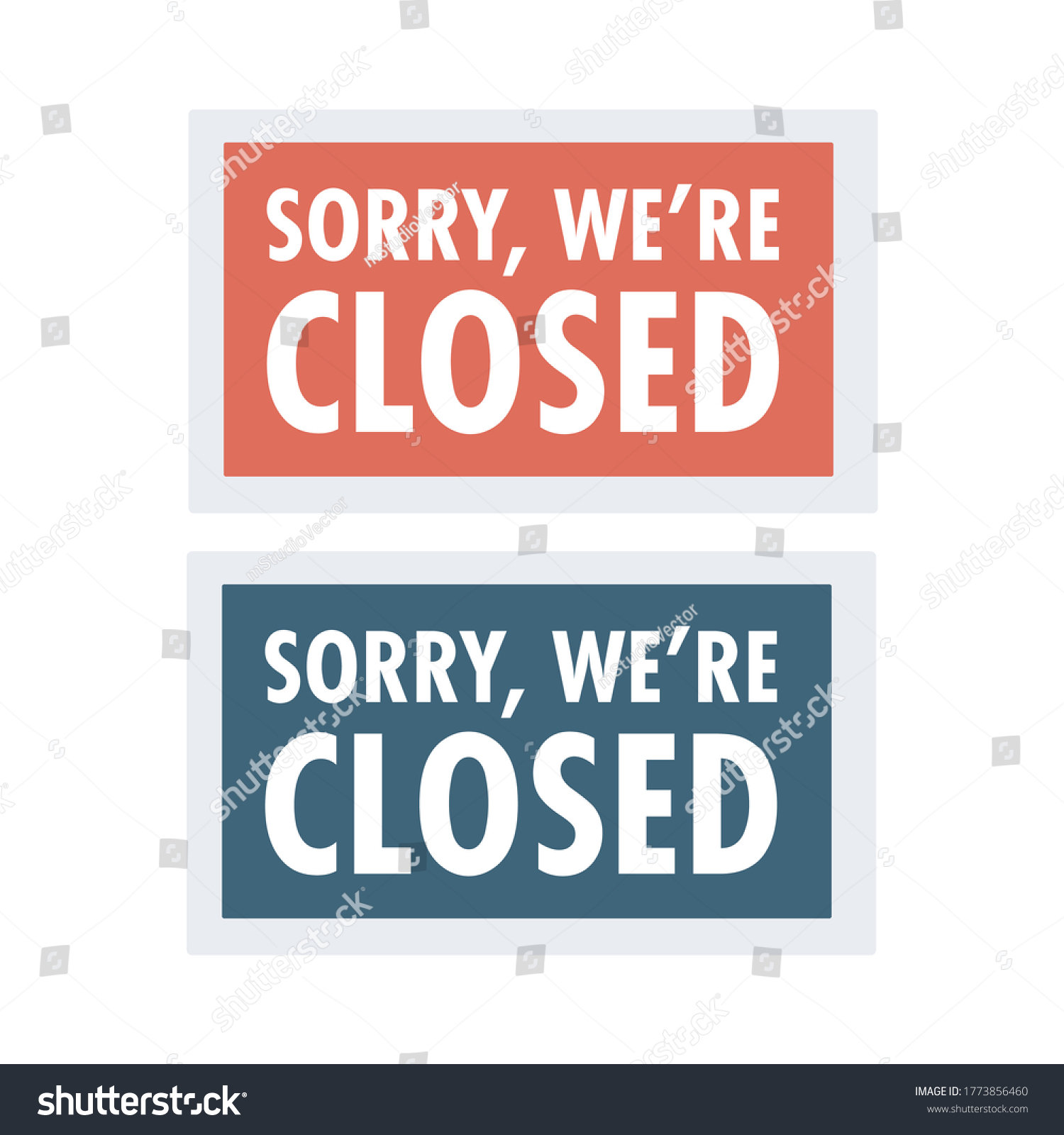 Sorry We Are Closed Sign. Closed Banner For Shop - Royalty Free Stock ...