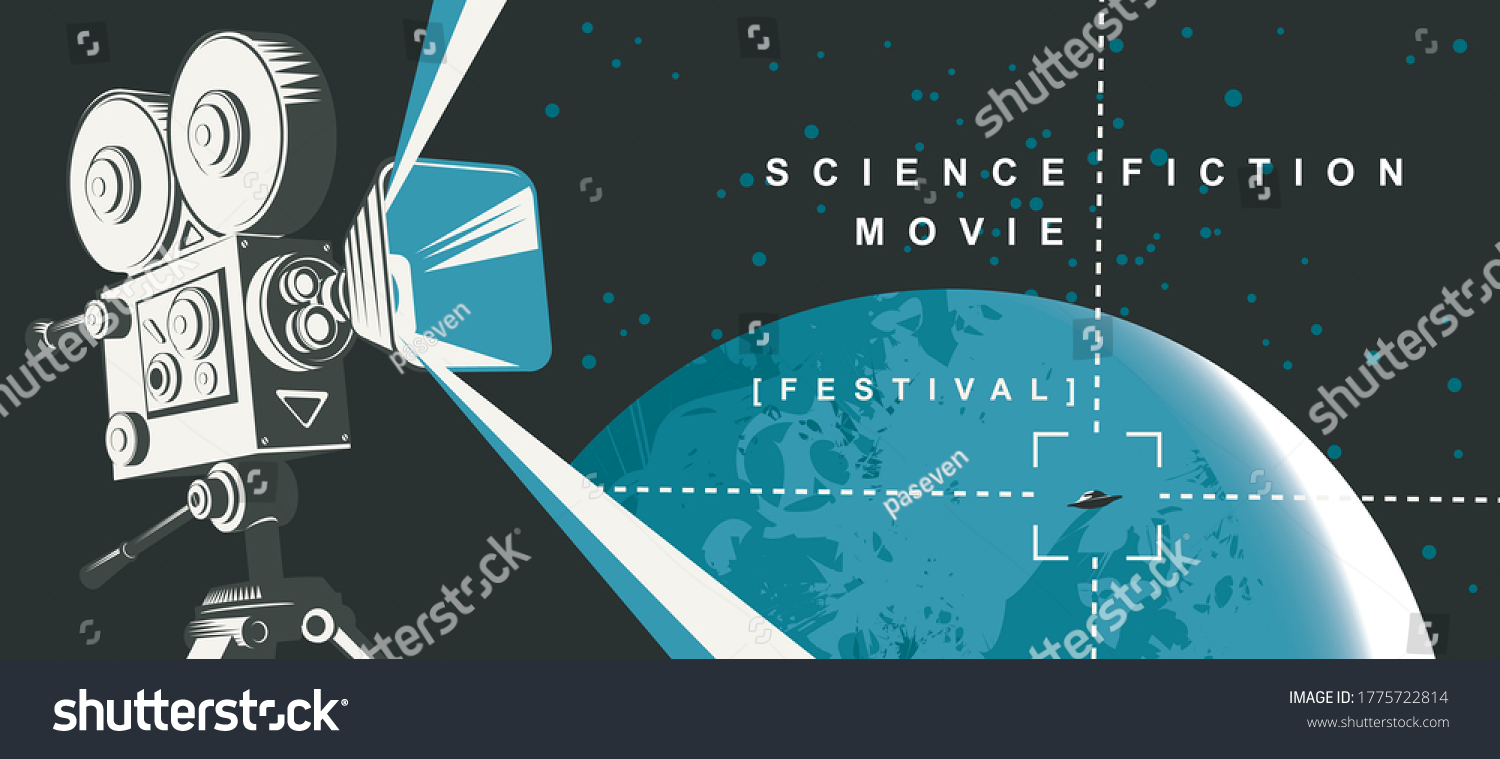 Movie poster for the science fiction film - Royalty Free Stock Vector ...