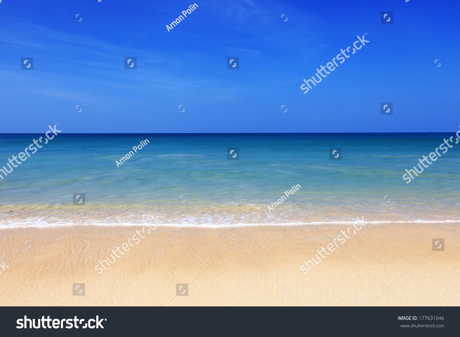 beautiful beach and tropical sea  #177631046