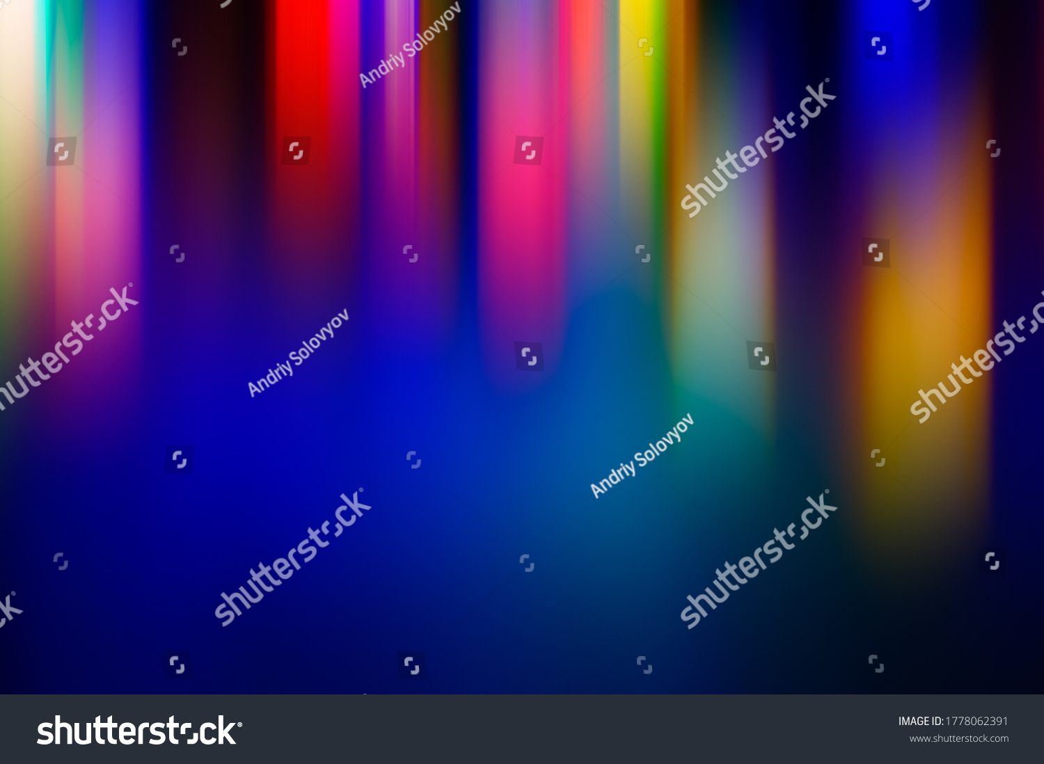 Abstract blurred background multicolored light rays elongated vertically. Background for design. #1778062391