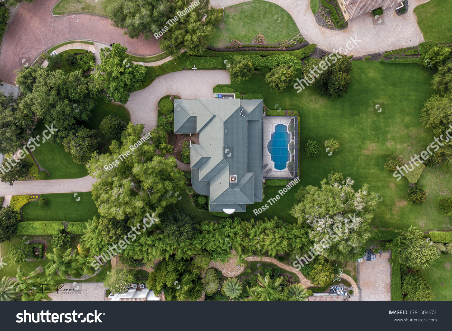Luxury Home Drone Aerial Photography #1781504672