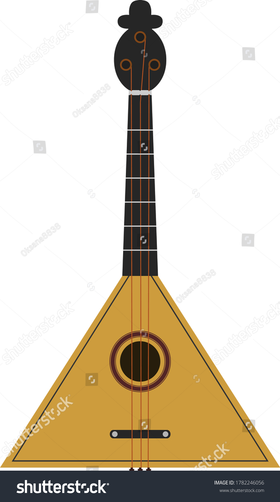 Illustration of the Russian musical instrument - Royalty Free Stock ...