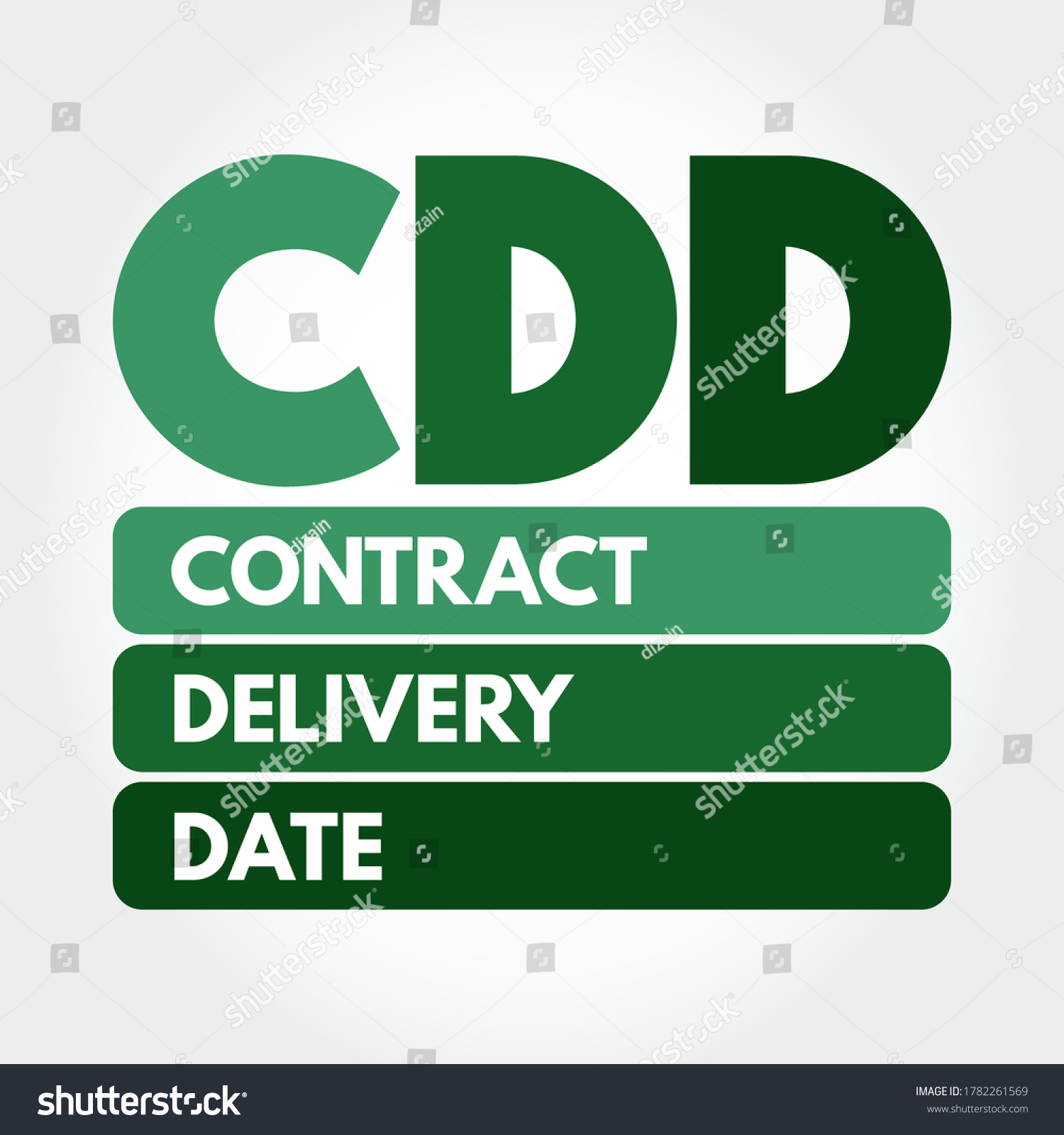 cdd-contract-delivery-date-is-the-date-of-royalty-free-stock-vector