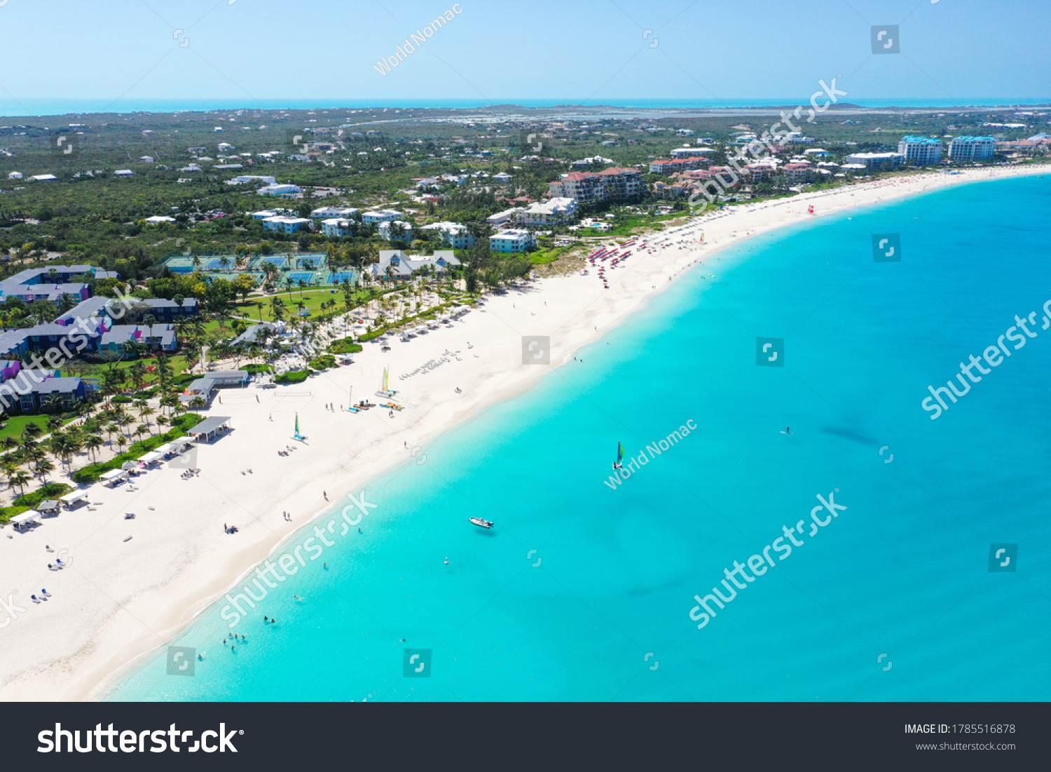 The beach in Turks and Caicos #1785516878