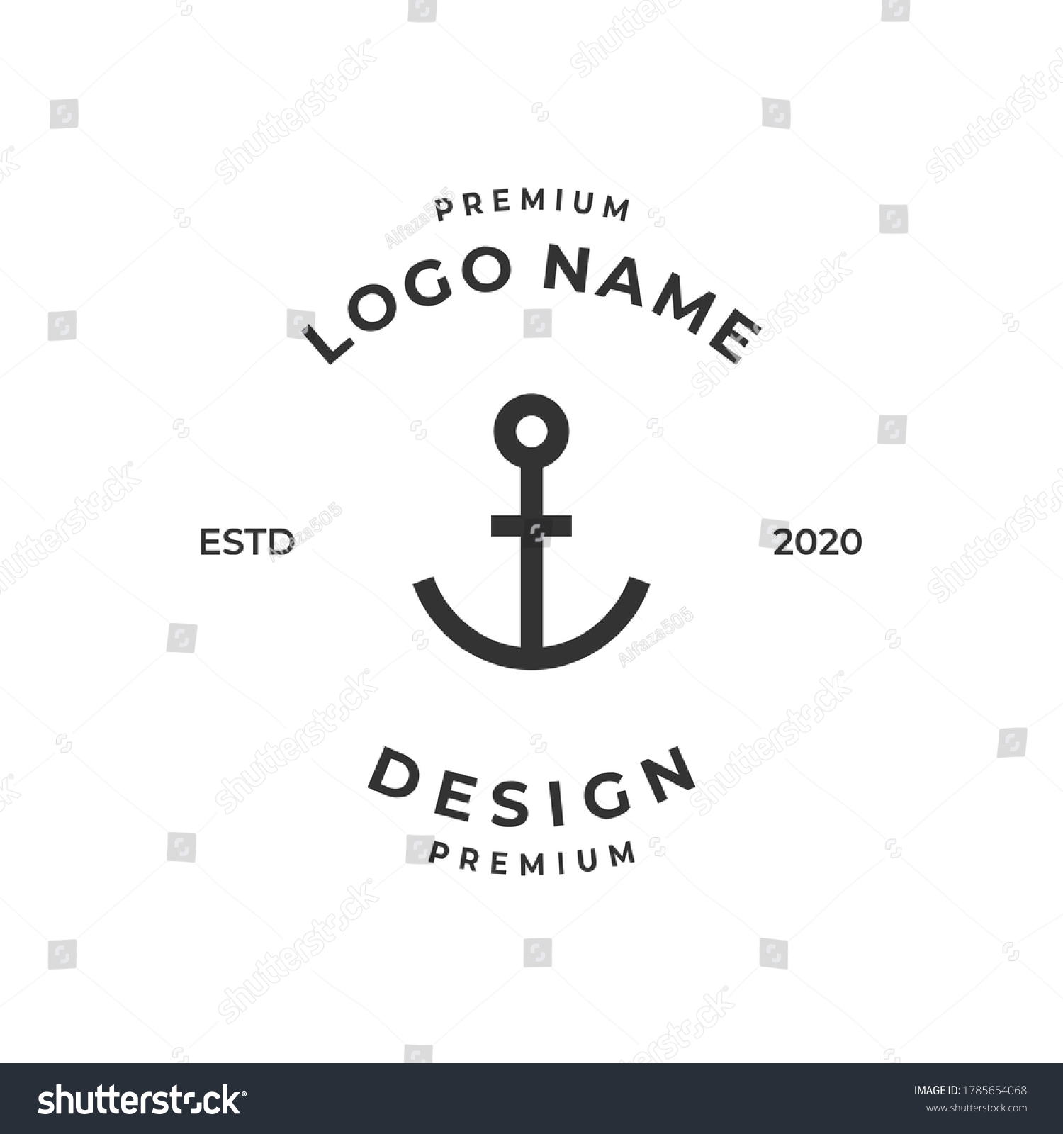 anchor logo inspiration for business company. - Royalty Free Stock ...