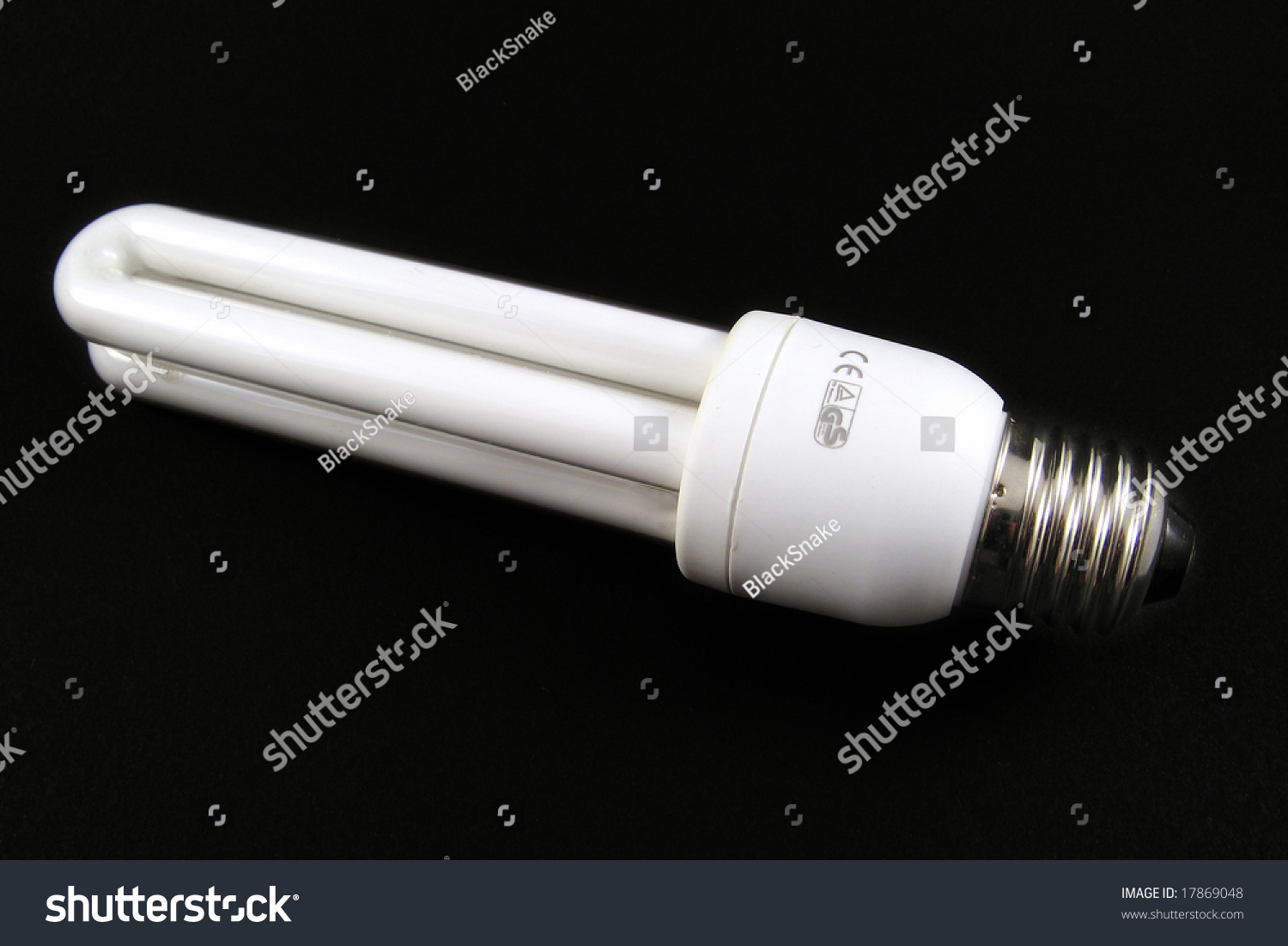energy save light bulb on black background #17869048