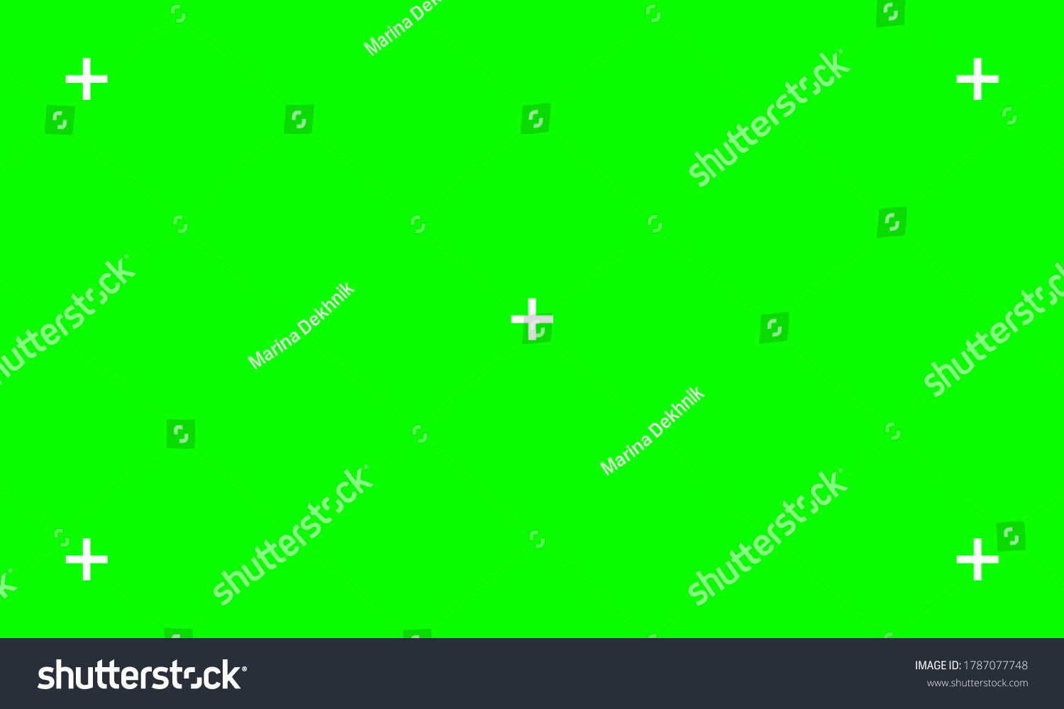 Green Screen With Vfx Motion Tracking Markers Royalty Free Stock