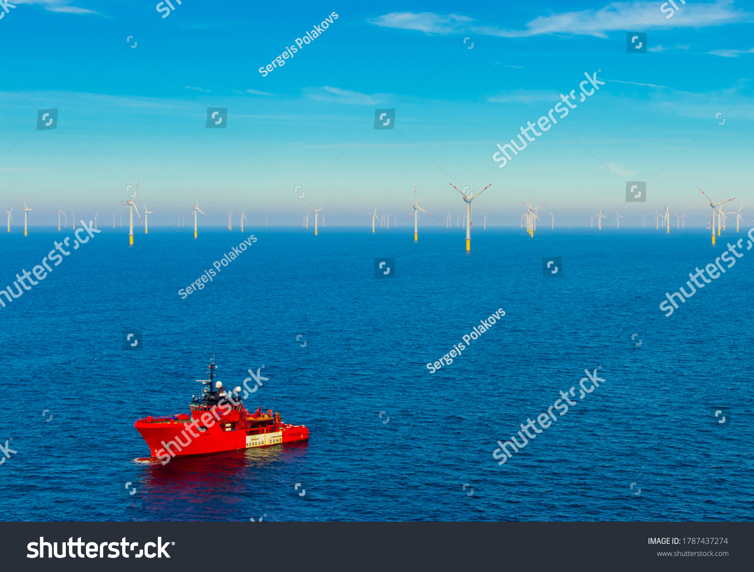 Offshore standby vessel in the North Sea #1787437274