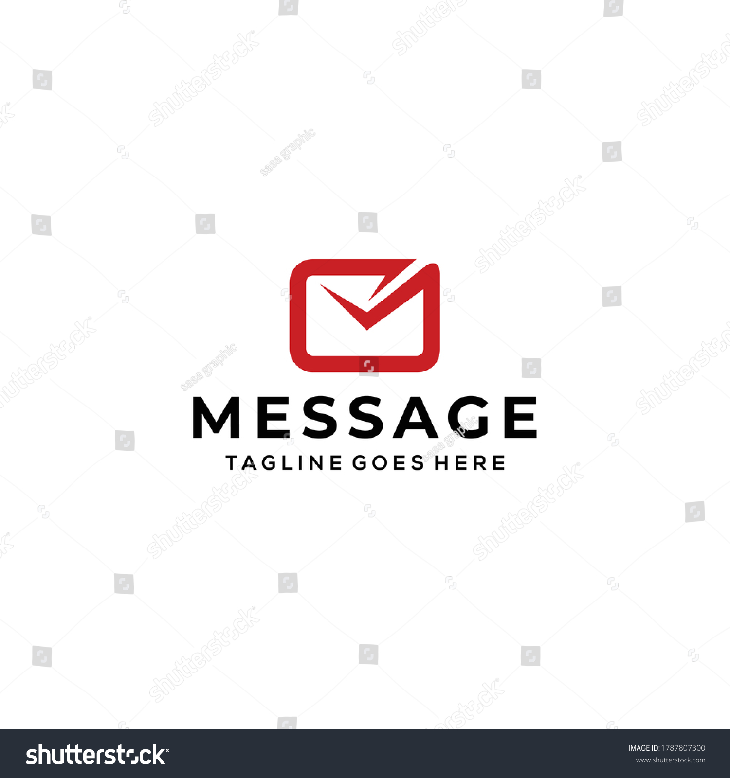 Creative modern envelope sign logo design - Royalty Free Stock Vector ...