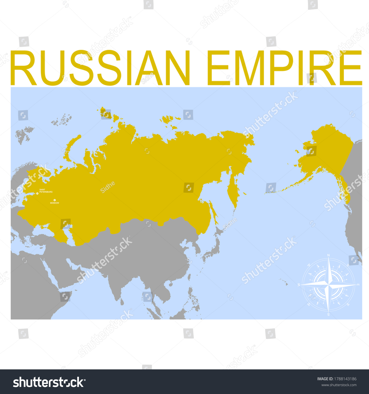 Vector Map Of The Russian Empire Royalty Free Stock Vector Avopix Com