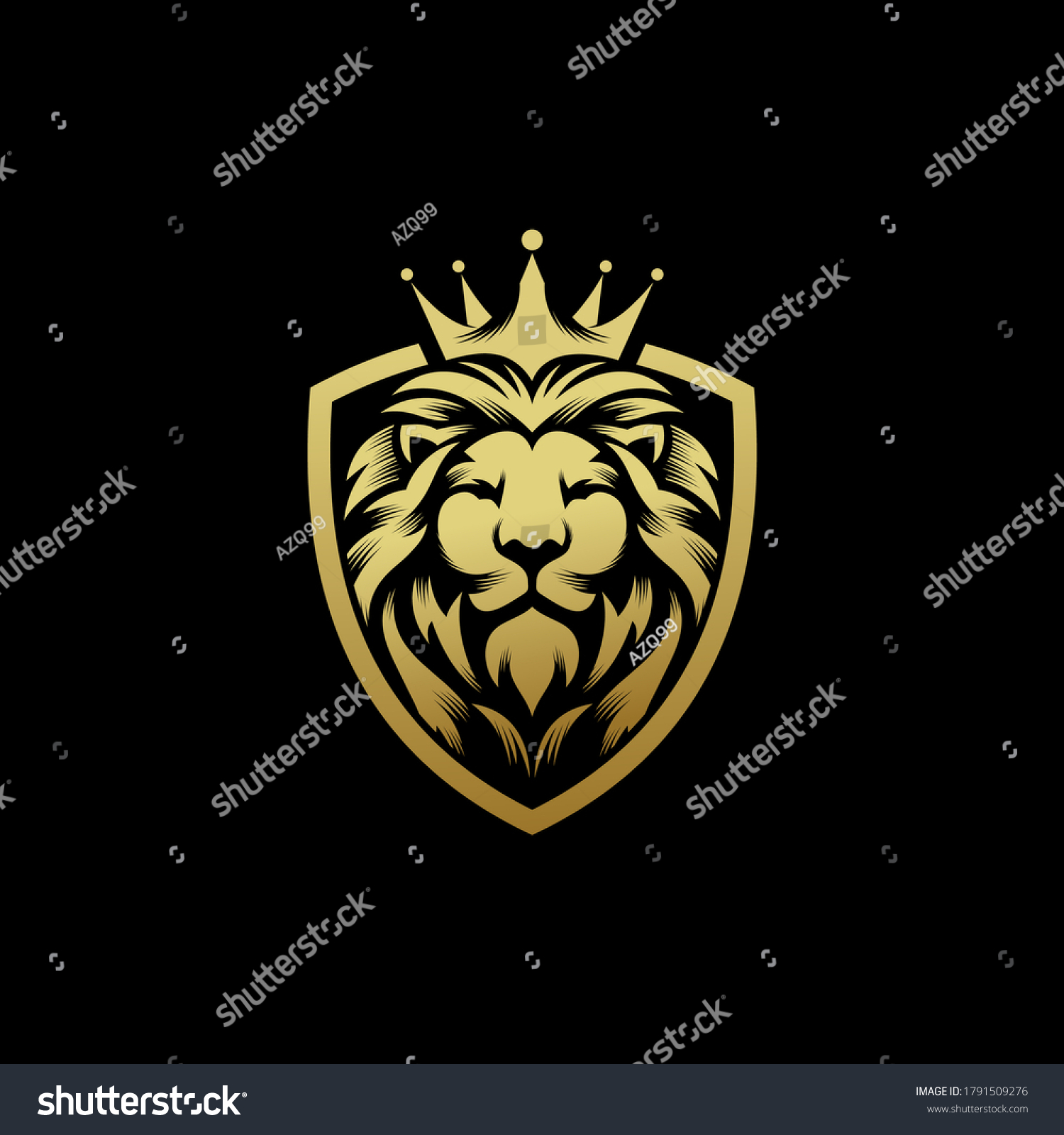 lion logo design vector template  #1791509276