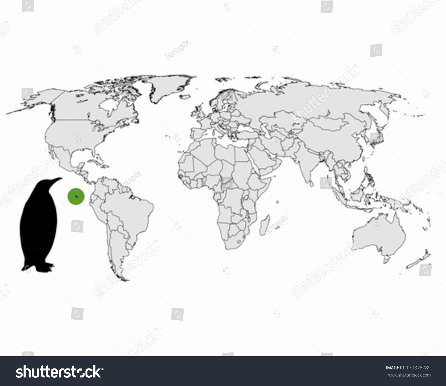 Galapagos penguin range #179378789