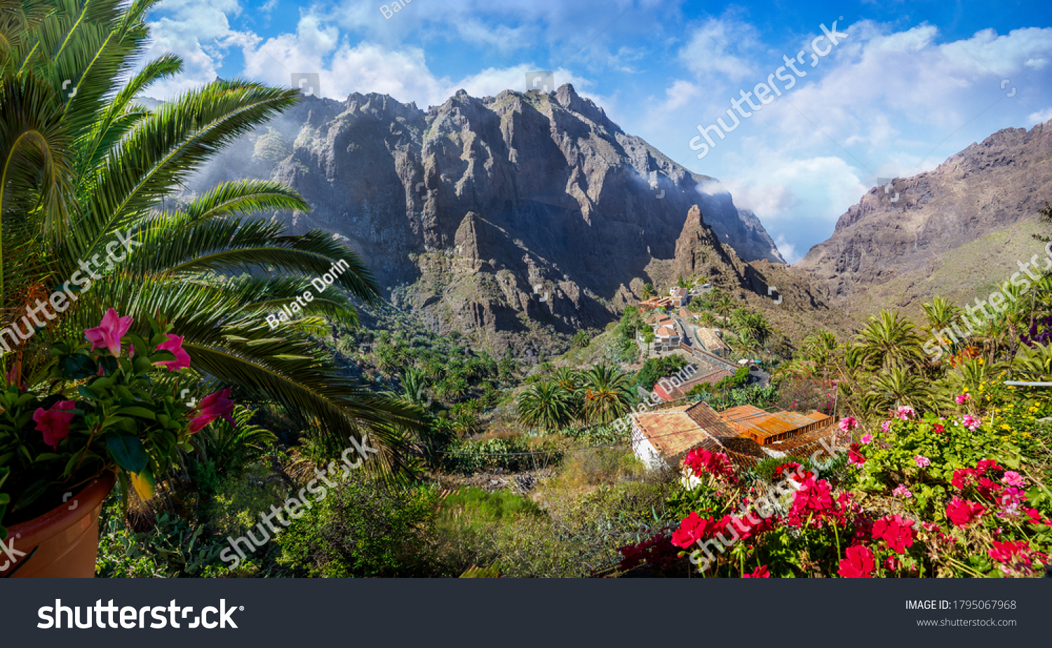 Masca village, the most visited tourist attraction of Tenerife, Spain #1795067968