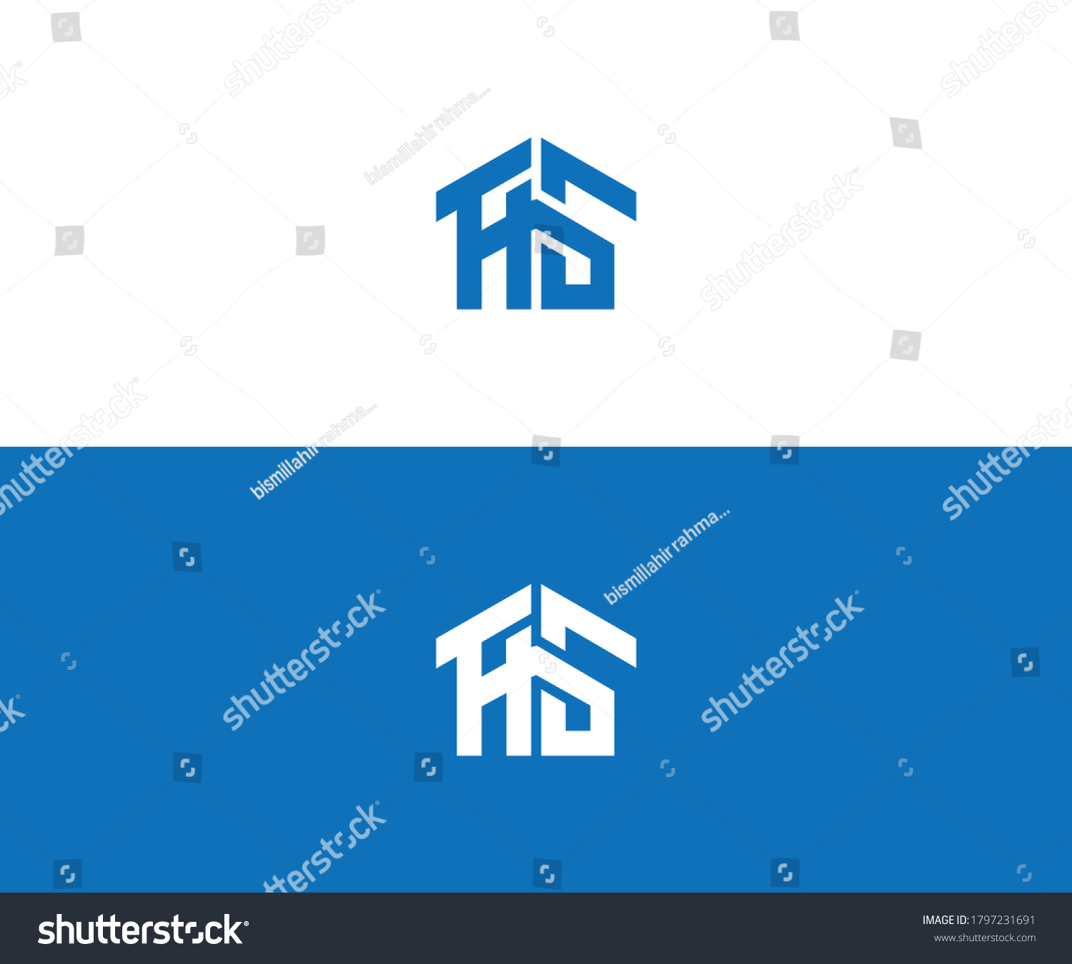 thg logo design vector format - Royalty Free Stock Vector 1797231691 ...