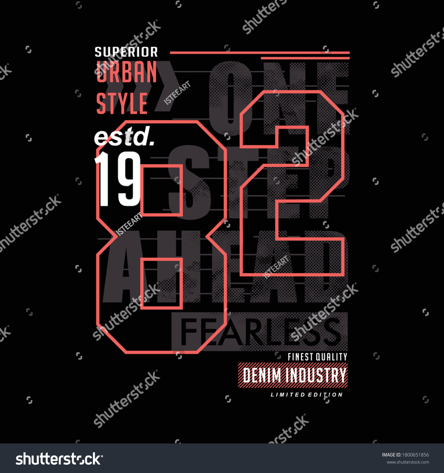 urban denim vintage vector typography t shirt, illustration street style design   #1800651856