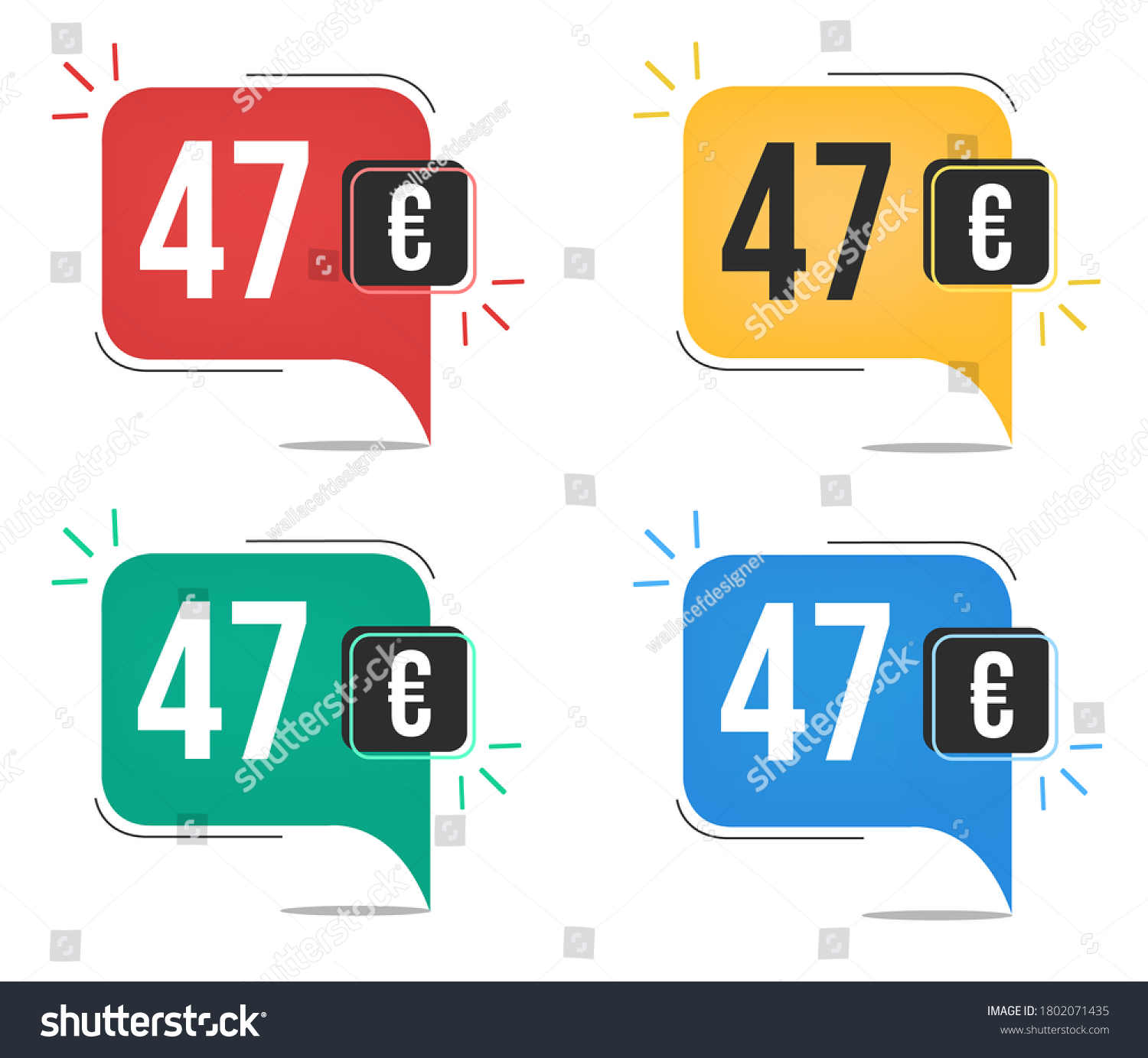 47 Euro Price Yellow Red Blue And Green Royalty Free Stock Vector 47-euro-price-yellow-red-blue-and-green-royalty-free-stock-vector