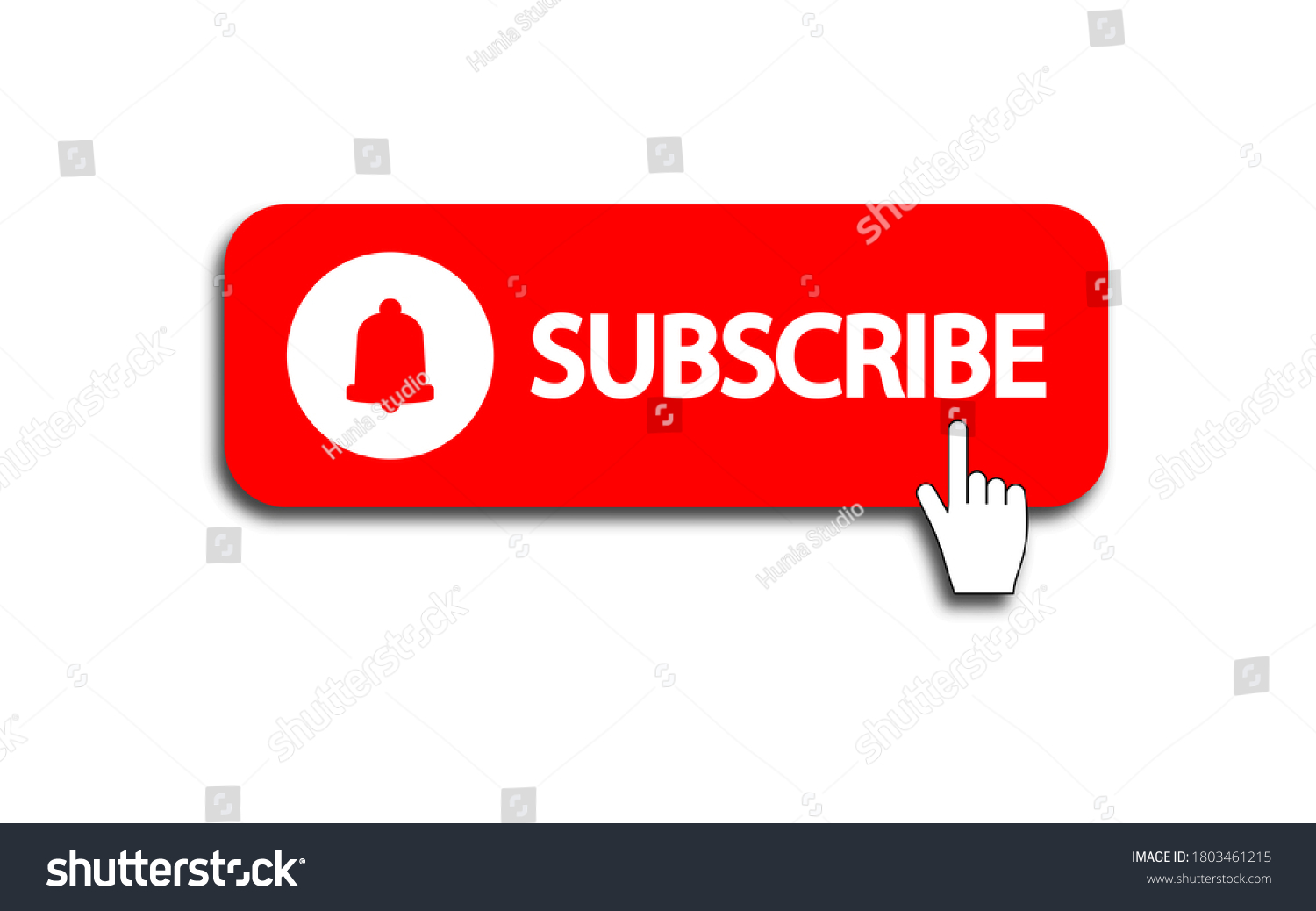 Subscribe button icon symbol sign with bell - Royalty Free Stock Vector ...