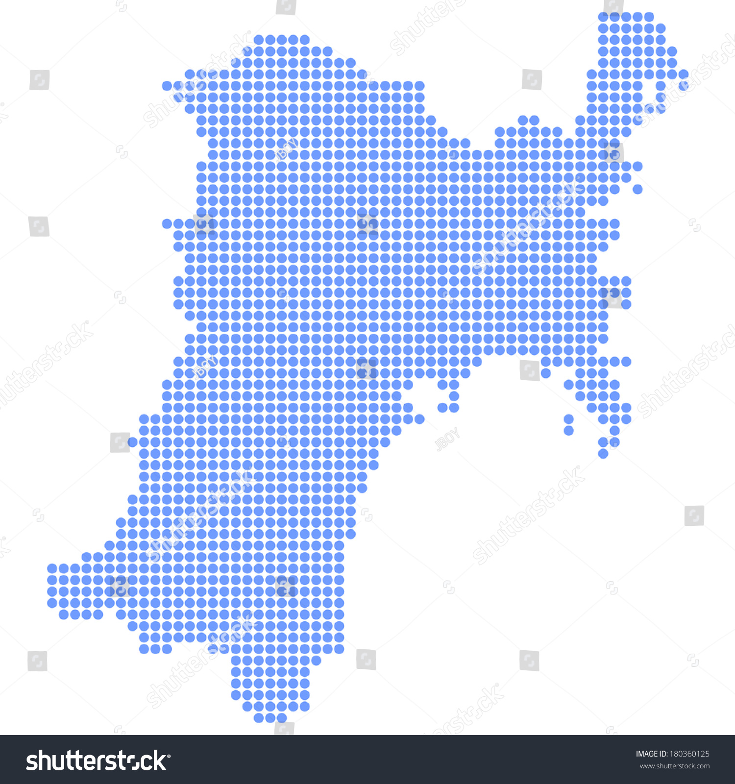 Map Circle Japan - Royalty Free Stock Vector 180360125 - Avopix.com