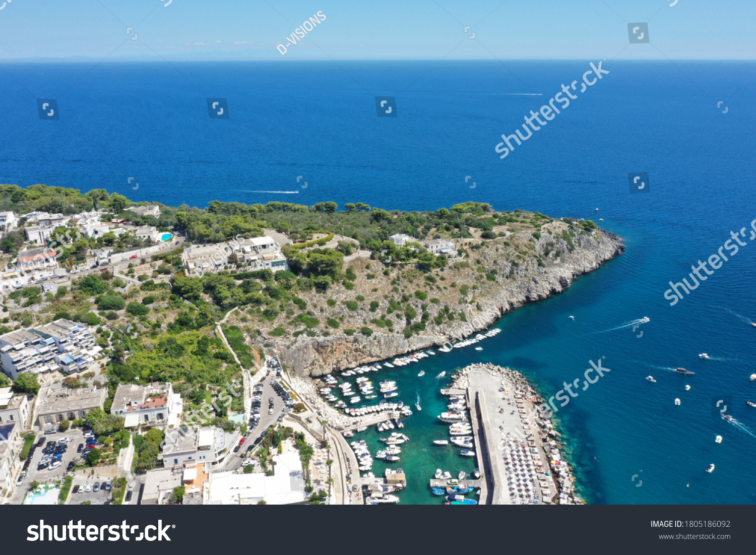 Aerial view of Castro Marina. Lecce, Salento, Puglia / Italy #1805186092