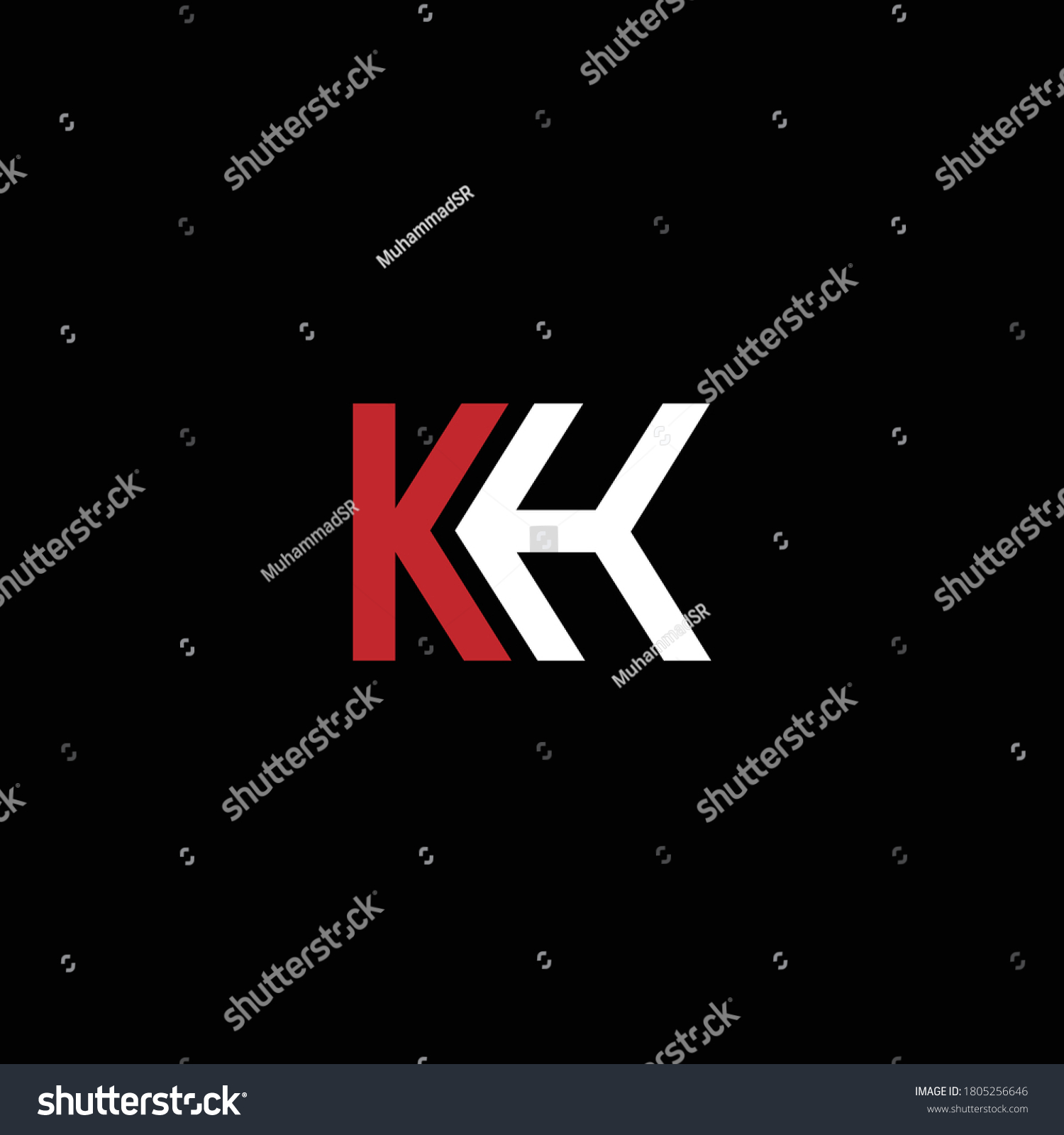 KH or HK abstract outstanding professional - Royalty Free Stock Vector ...