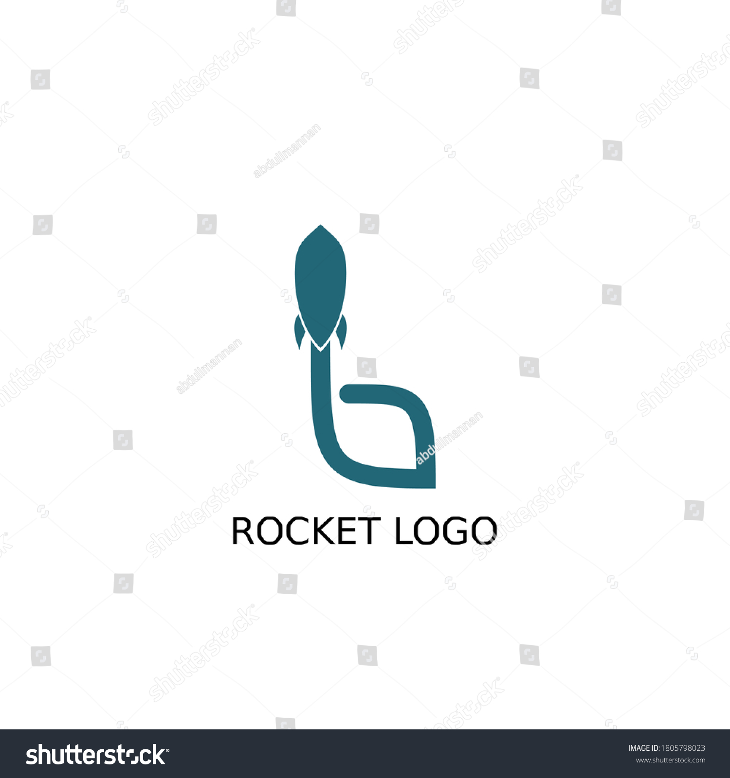 Letter B Rocket Logo For An Airline Or Business. - Royalty Free Stock ...