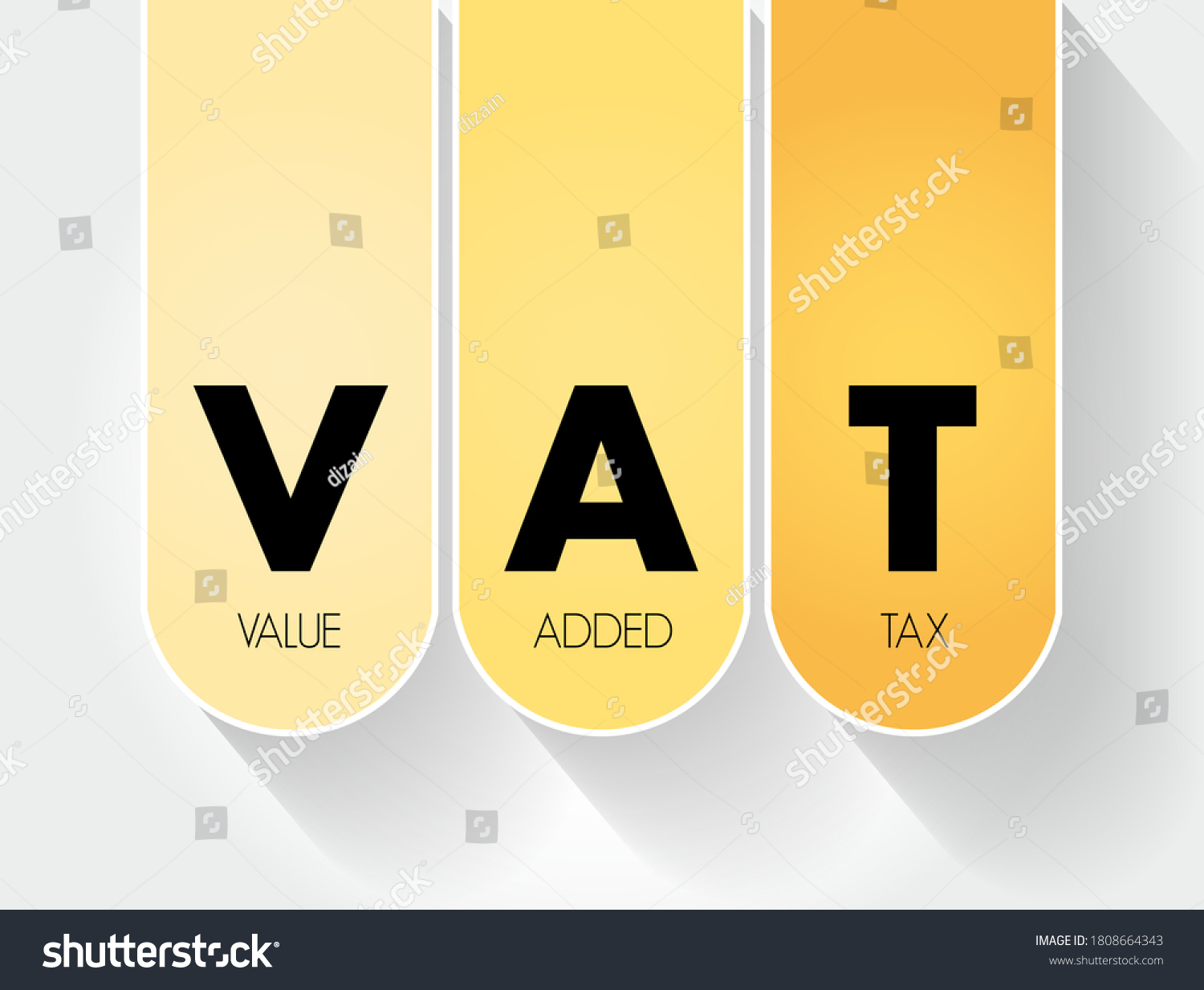 VAT - Value Added Tax Acronym, Business Concept - Royalty Free Stock ...