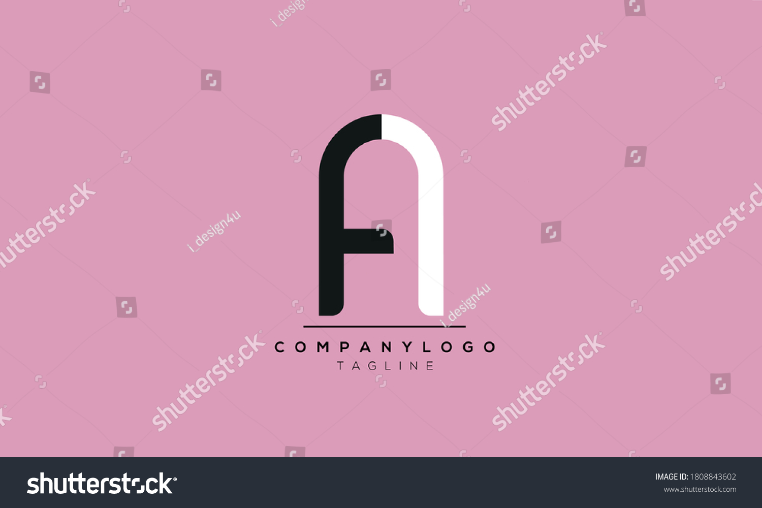 Alphabet letters Initials Monogram logo FA,AF,F - Royalty Free Stock ...