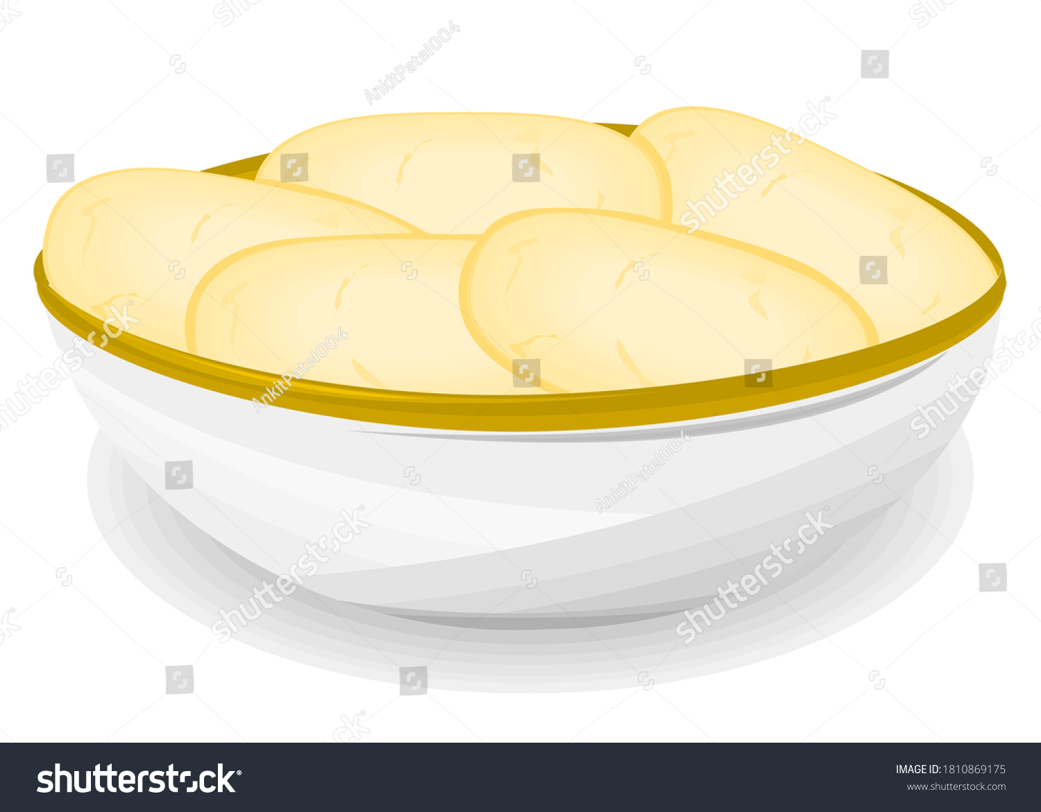 Rasgulla Bengali indian Sweet Dish Food Vector - Royalty Free Stock ...