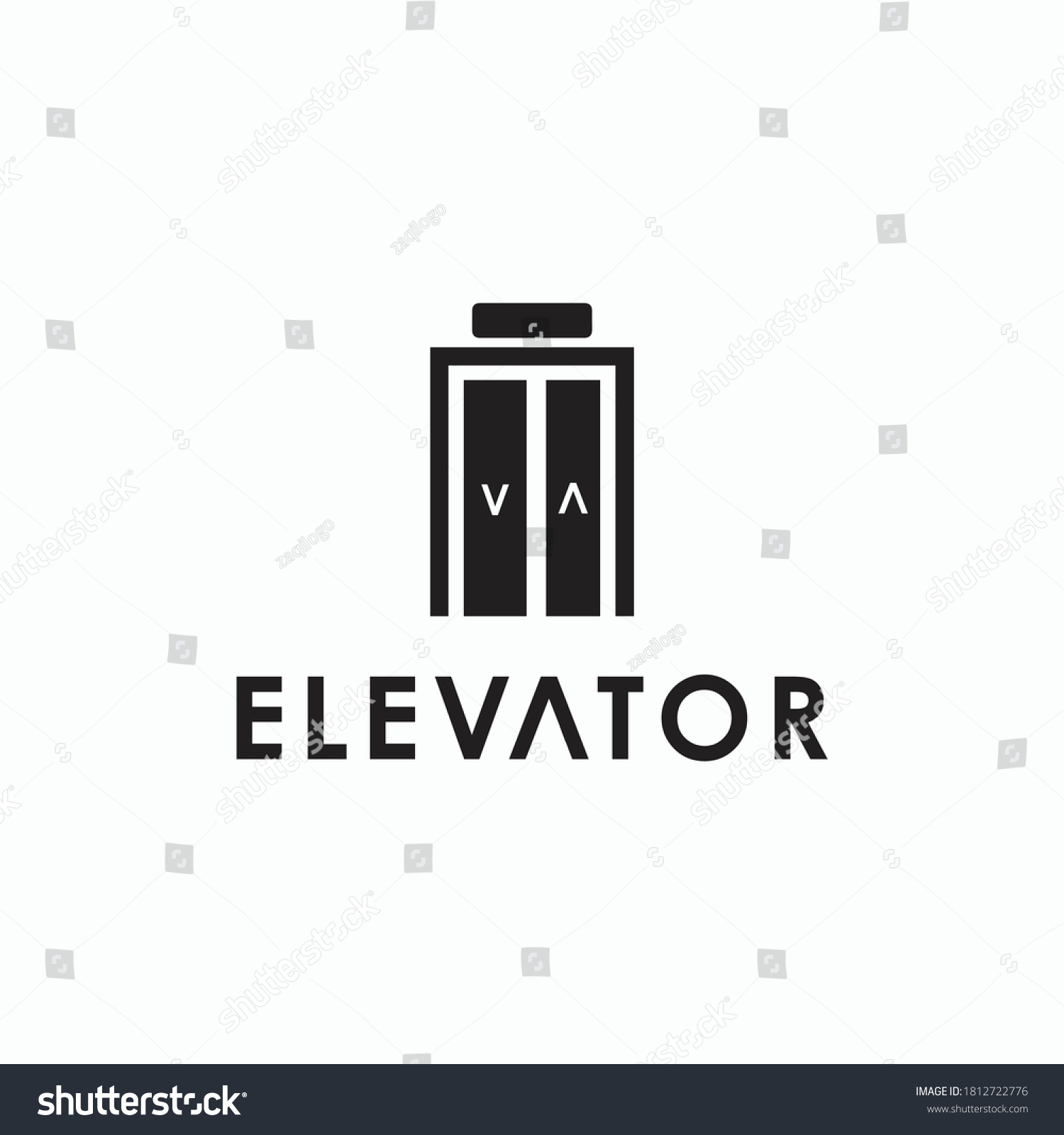 Elevator Logo Vector Simple Templates Modern - Royalty Free Stock ...