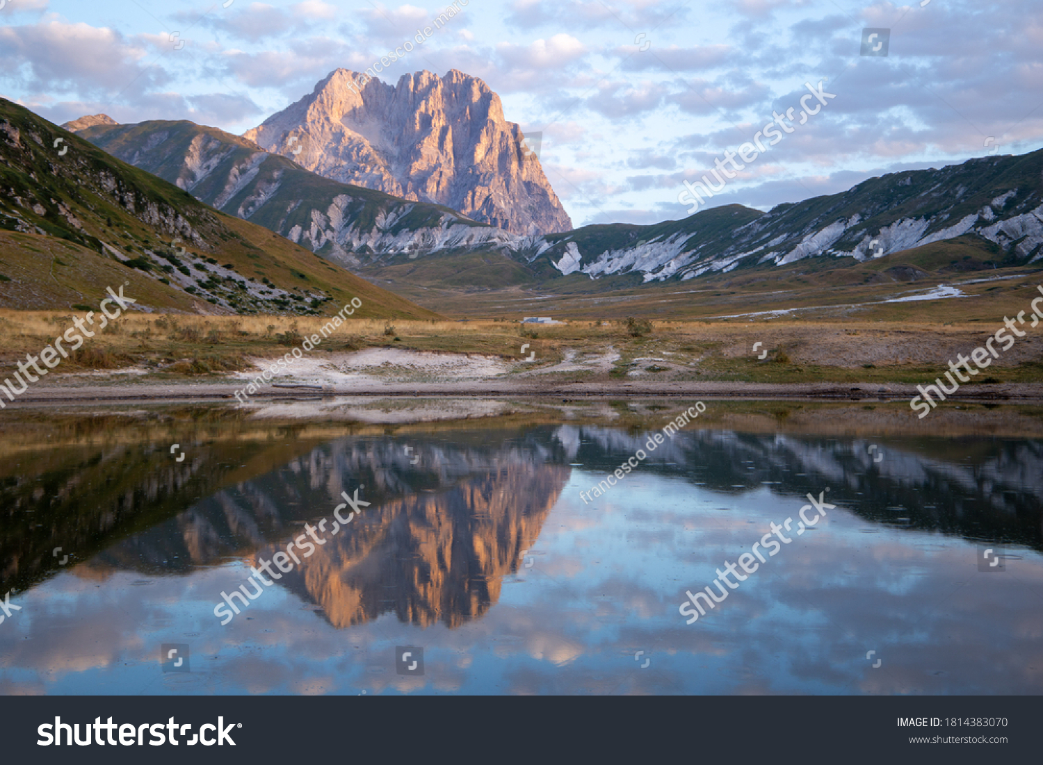 Campo Imperatore and the Gran Sasso massif Gran Sasso National Park Abruzzo Italy #1814383070
