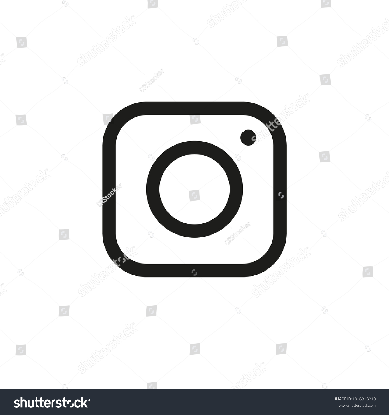 Camera icon simple style Isolated vector illustration on white background. #1816313213