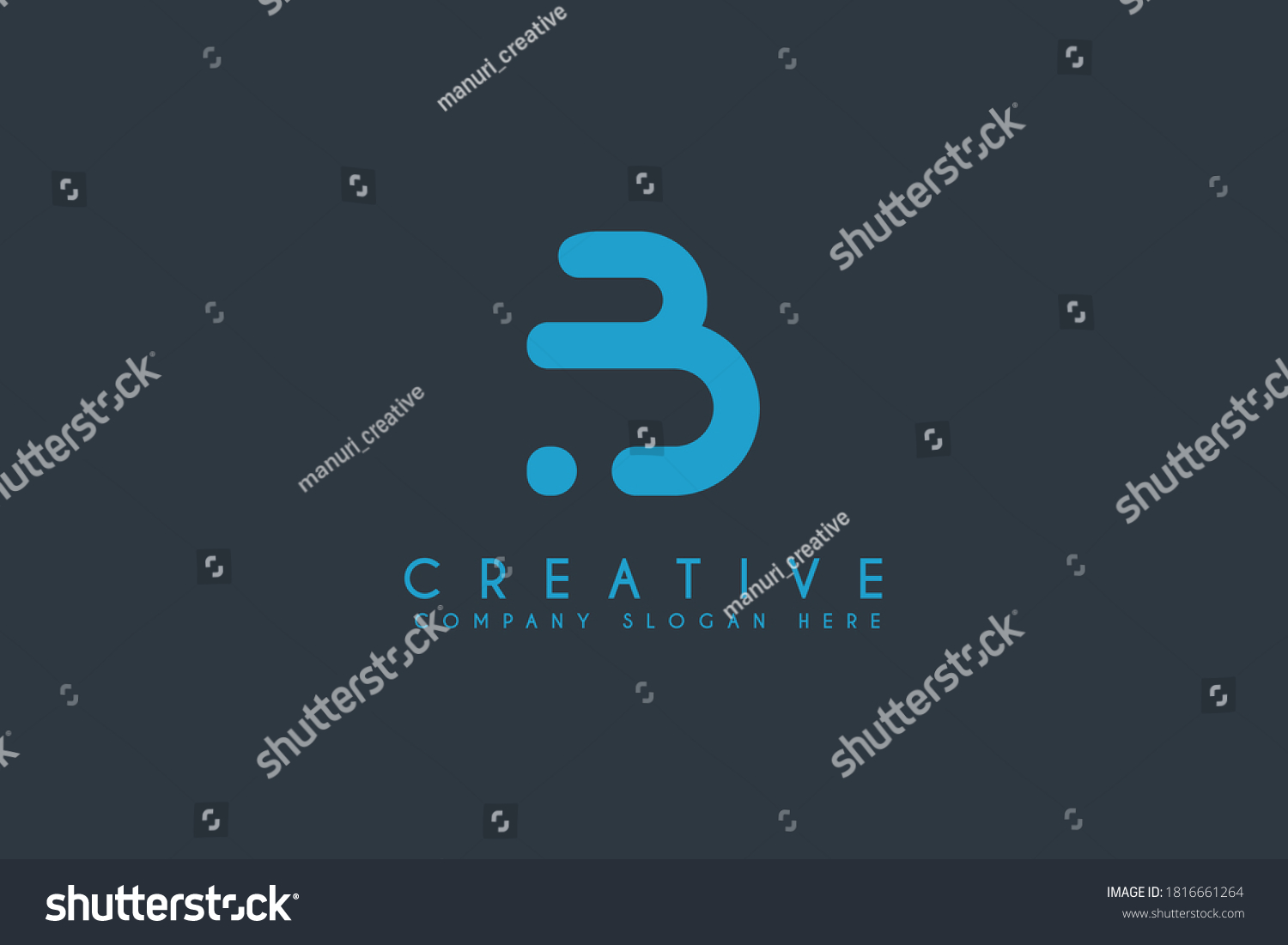 Initial Letter B Technology Logo Design Vector - Royalty Free Stock ...