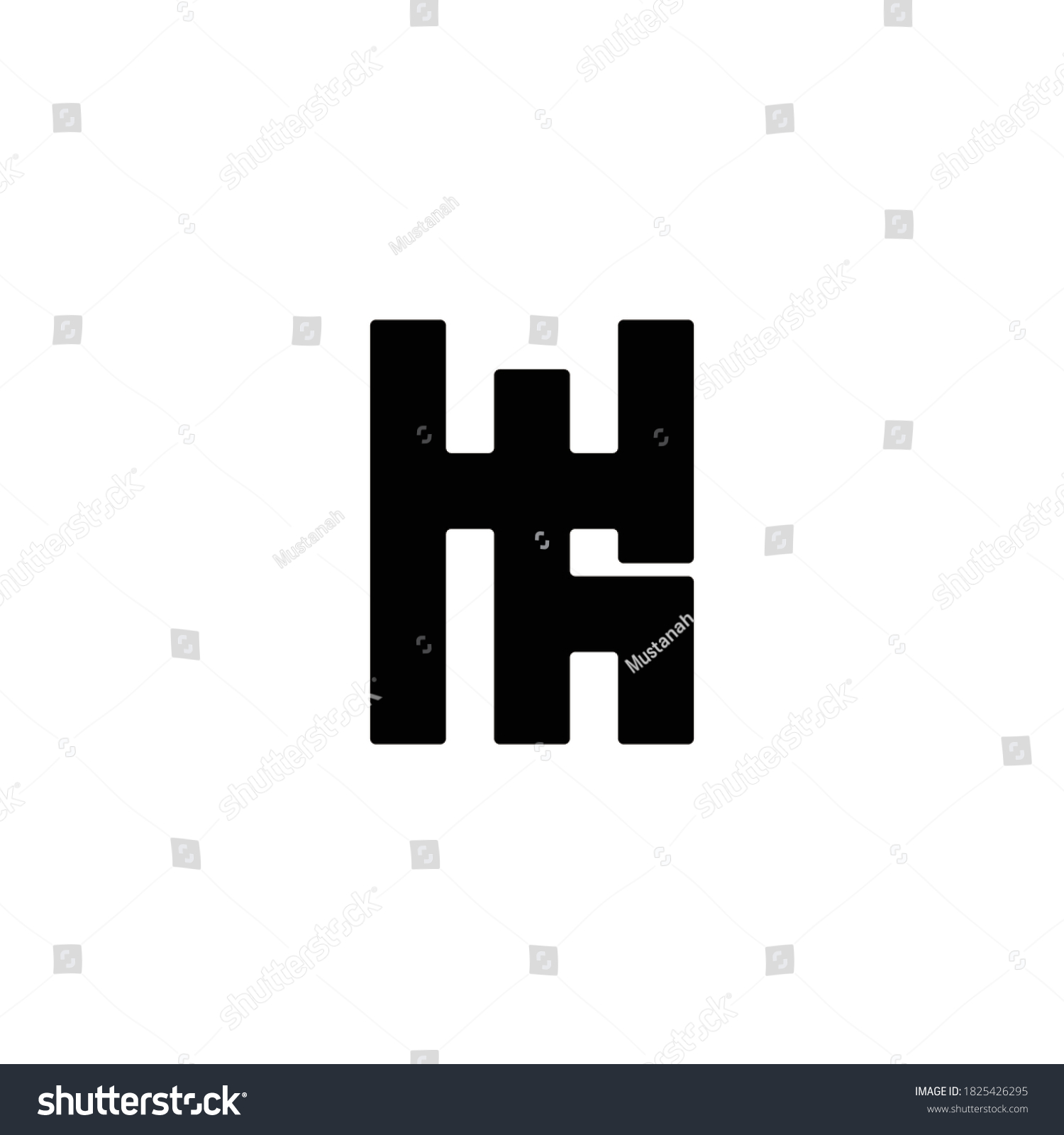 Double H Letter vector logo. Hh letter logo. H - Royalty Free Stock ...