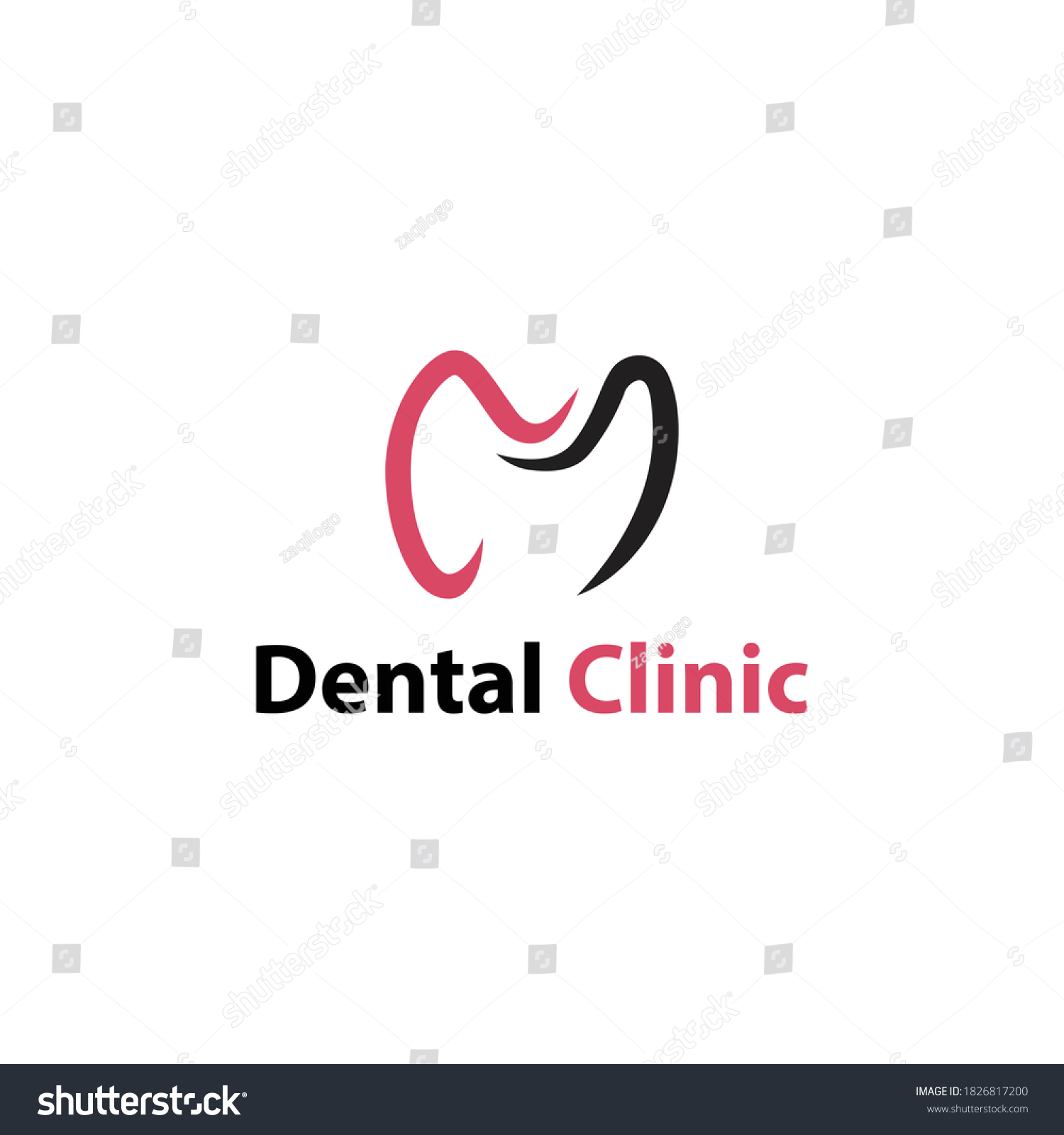 Dental Clinic Logo Design Vector Symbol logotype - Royalty Free Stock ...