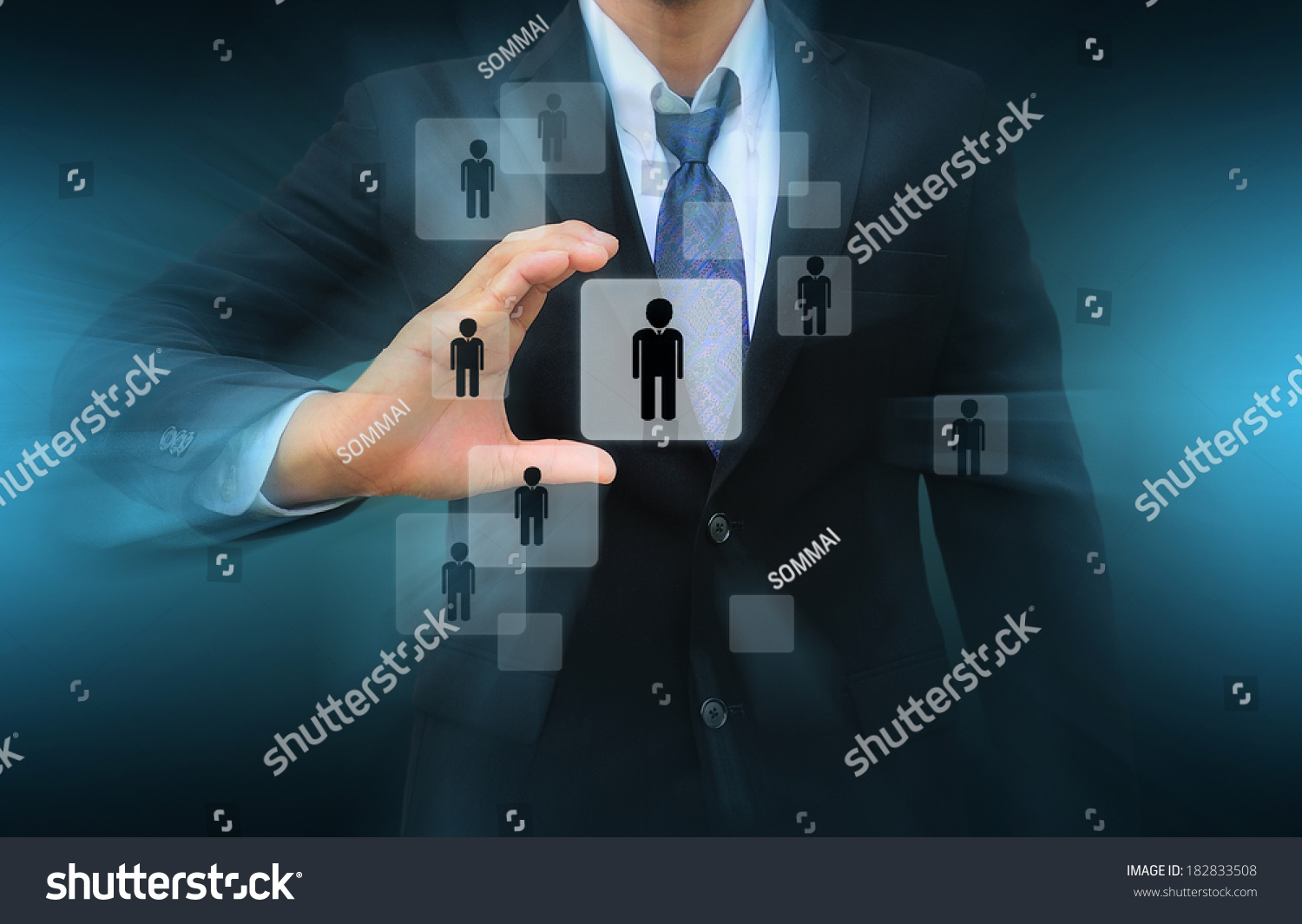 Businessman Choosing the right person #182833508
