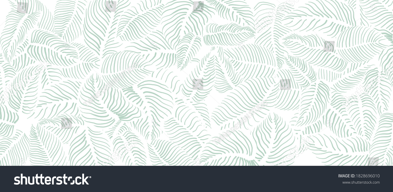 Abstract leave background pattern vector. Tropical monstera leaf design wallpaper. Botanical texture design for print, wall arts, and wallpaper. #1828696010