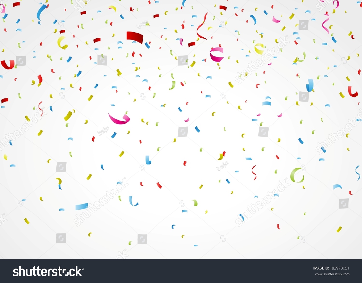 colorful confetti on white background  #182978051