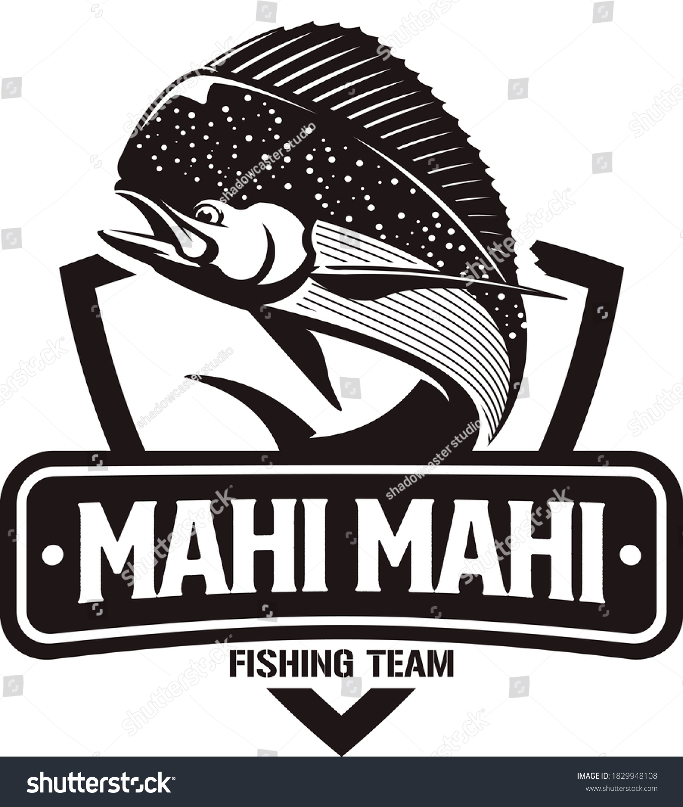 Mahi Mahi Fishing Logo A Unique And Fresh Royalty Free Stock Vector Avopix Com