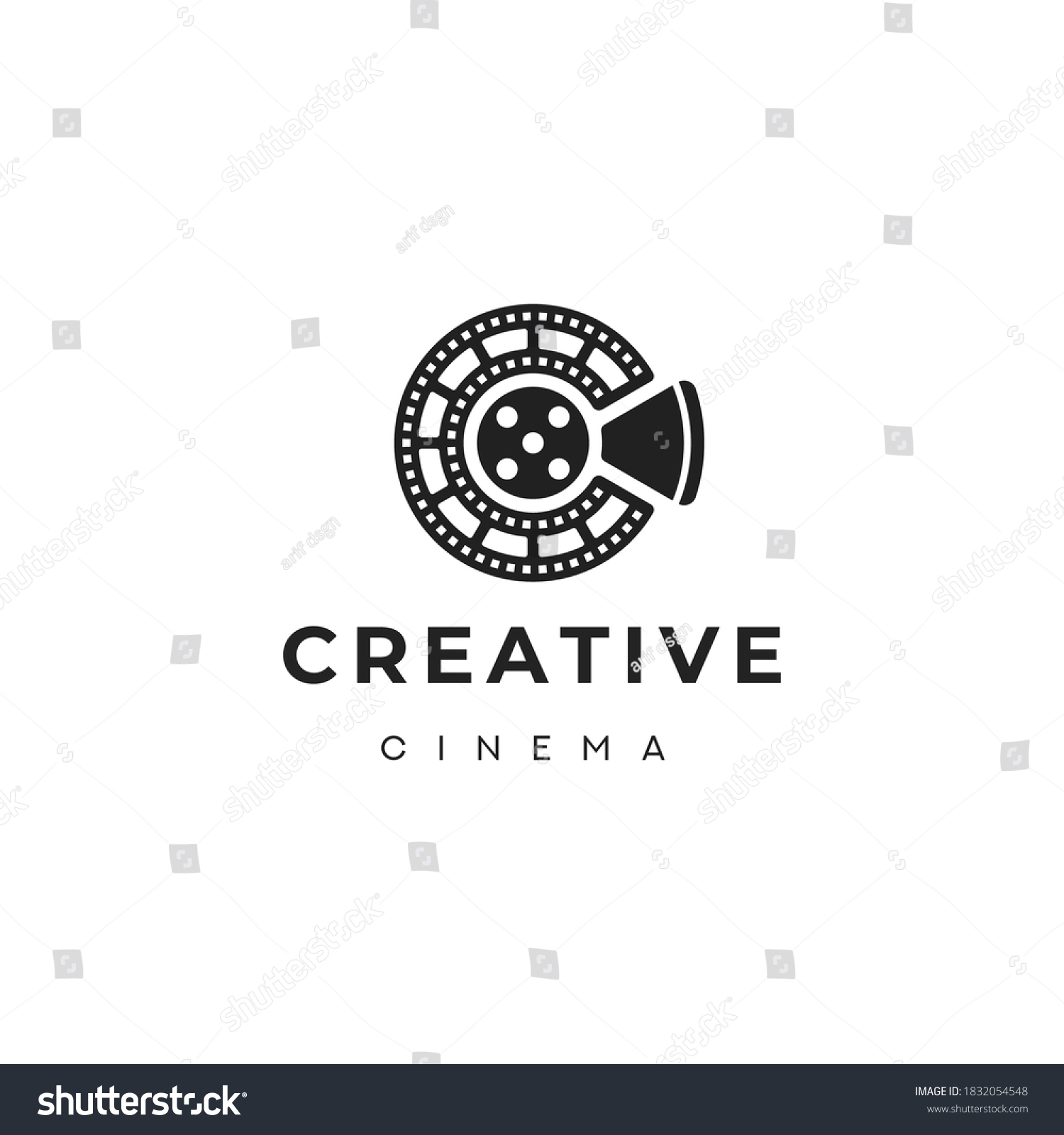 Letter C Cinema Logo Vector Icon Template - Royalty Free Stock Vector ...