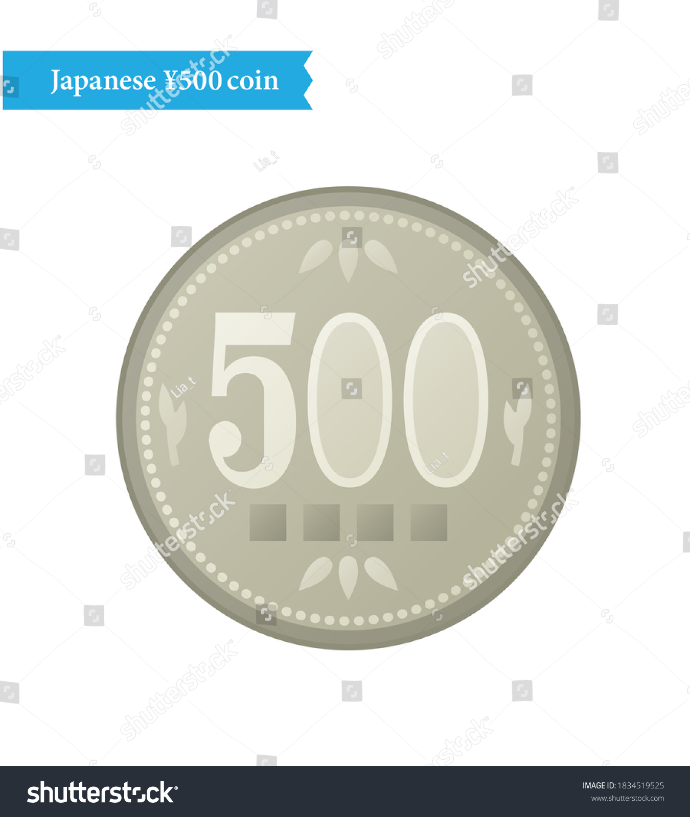 Japanese 500 yen coin bank illustration - Royalty Free Stock Vector ...