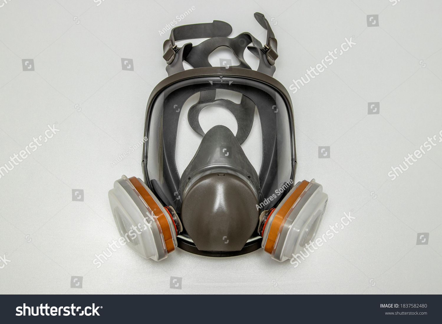 Full face mask respirator for personal respiratory protection. #1837582480