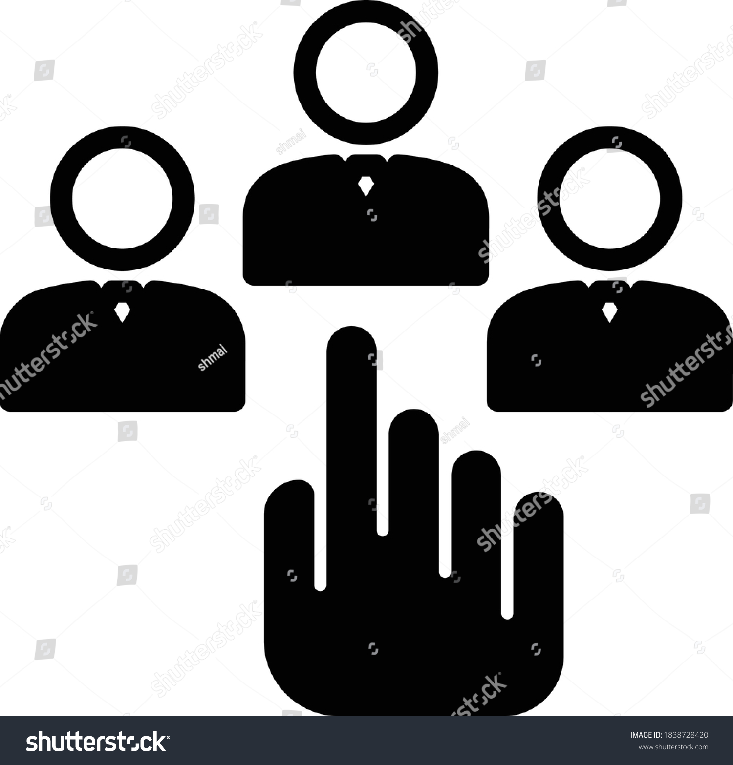 Recruitment Process Vector Icon Design, - Royalty Free Stock Vector ...