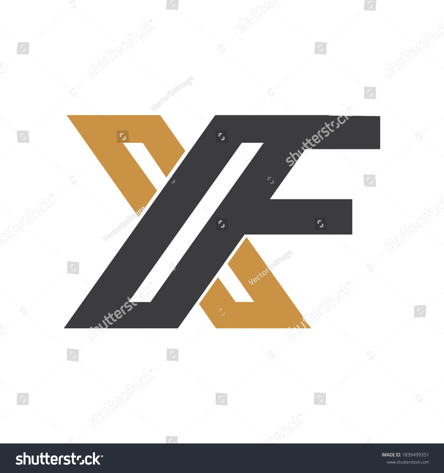 Initial letter fx or xf logo vector templates - Royalty Free Stock ...