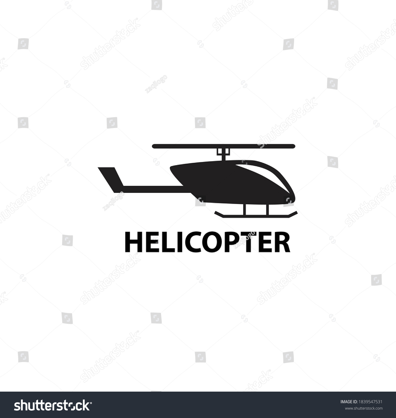 Helicopter Logo Design Vector Fly Tranport - Royalty Free Stock Vector ...