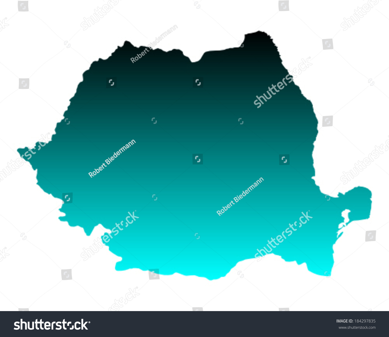 Map of Romania - Royalty Free Stock Vector 184297835 - Avopix.com