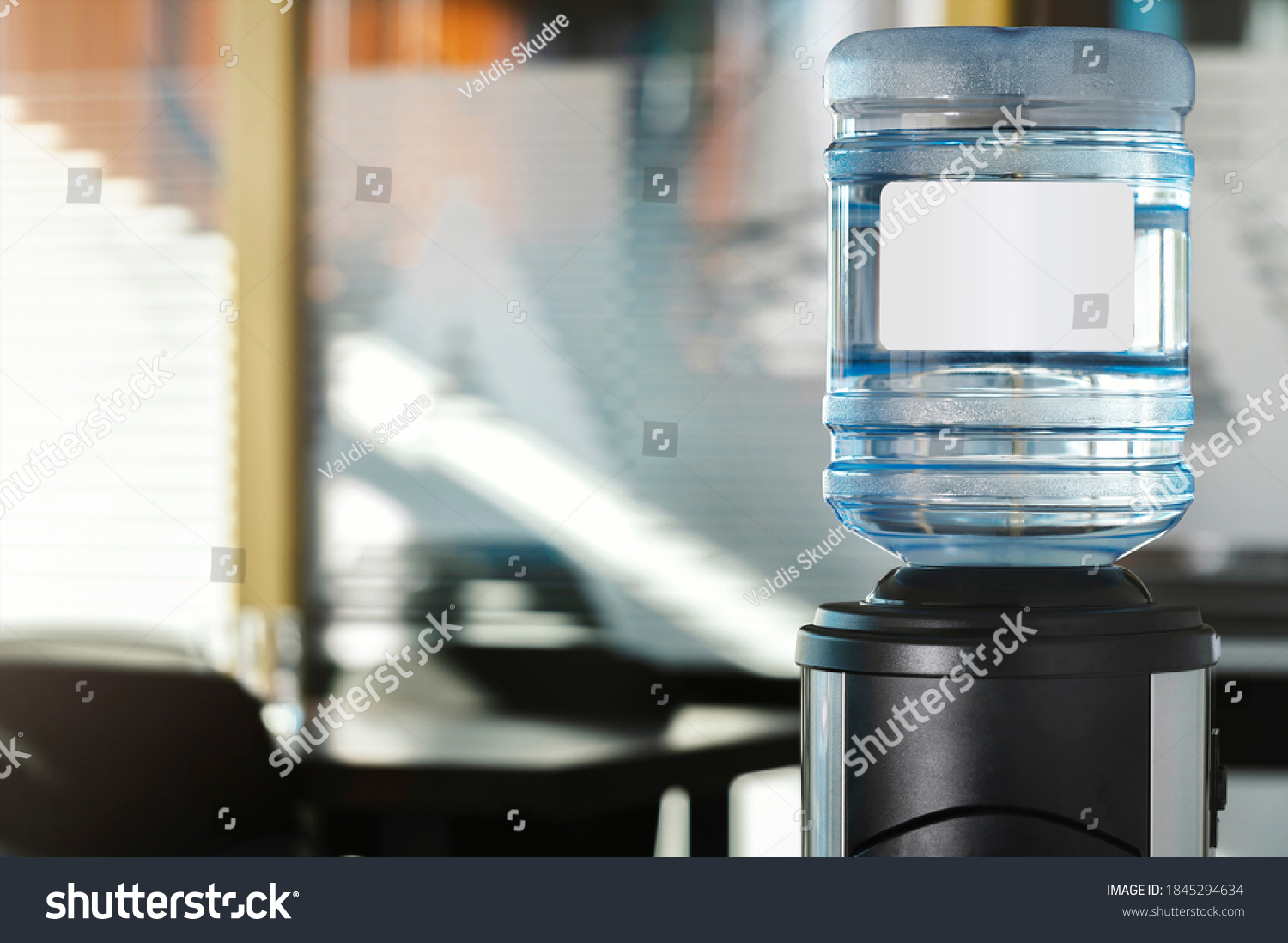 Large water dispenser in the office, with cold and hot taps. #1845294634