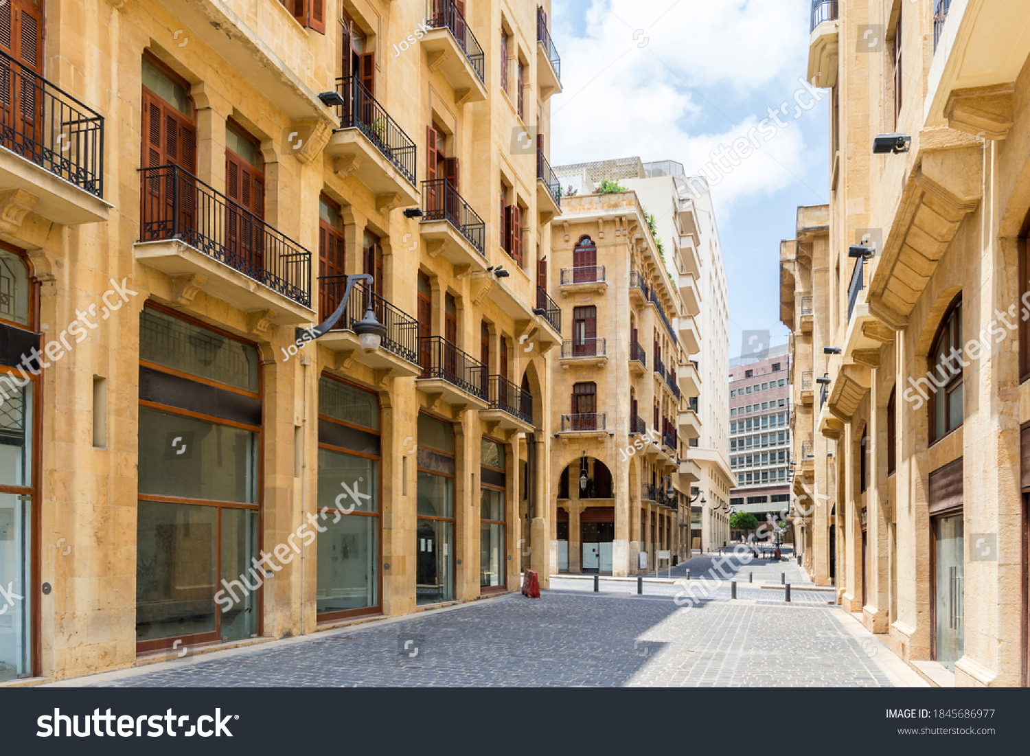 Renovated streets of downtown Beirut Central District, Lebanon #1845686977