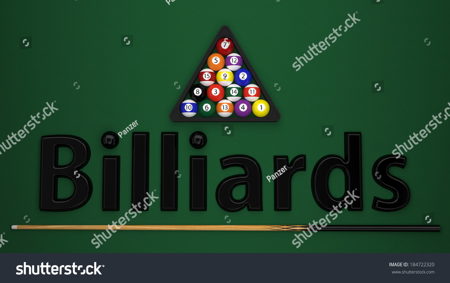 Billiards - Royalty Free Stock Photo 184722320 - Avopix.com